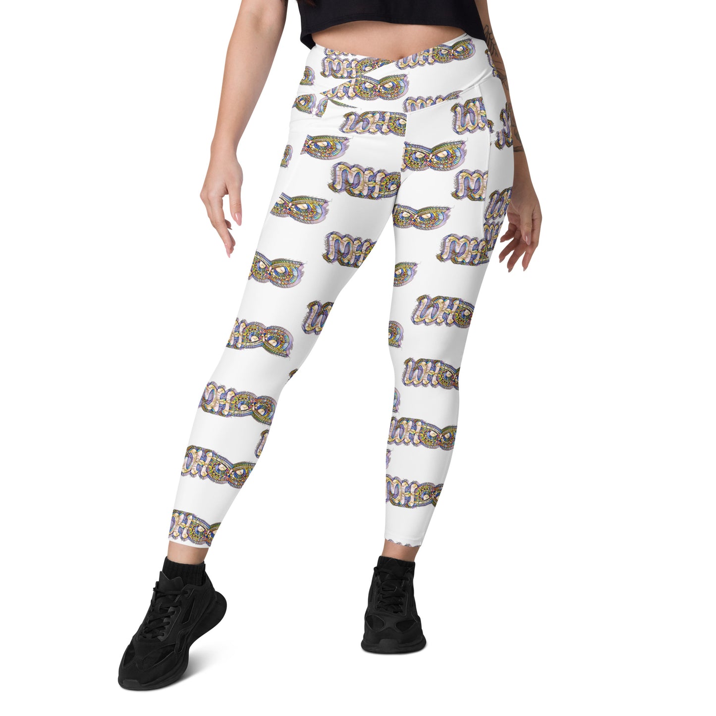 Crossover leggings with pockets Prism Whoo