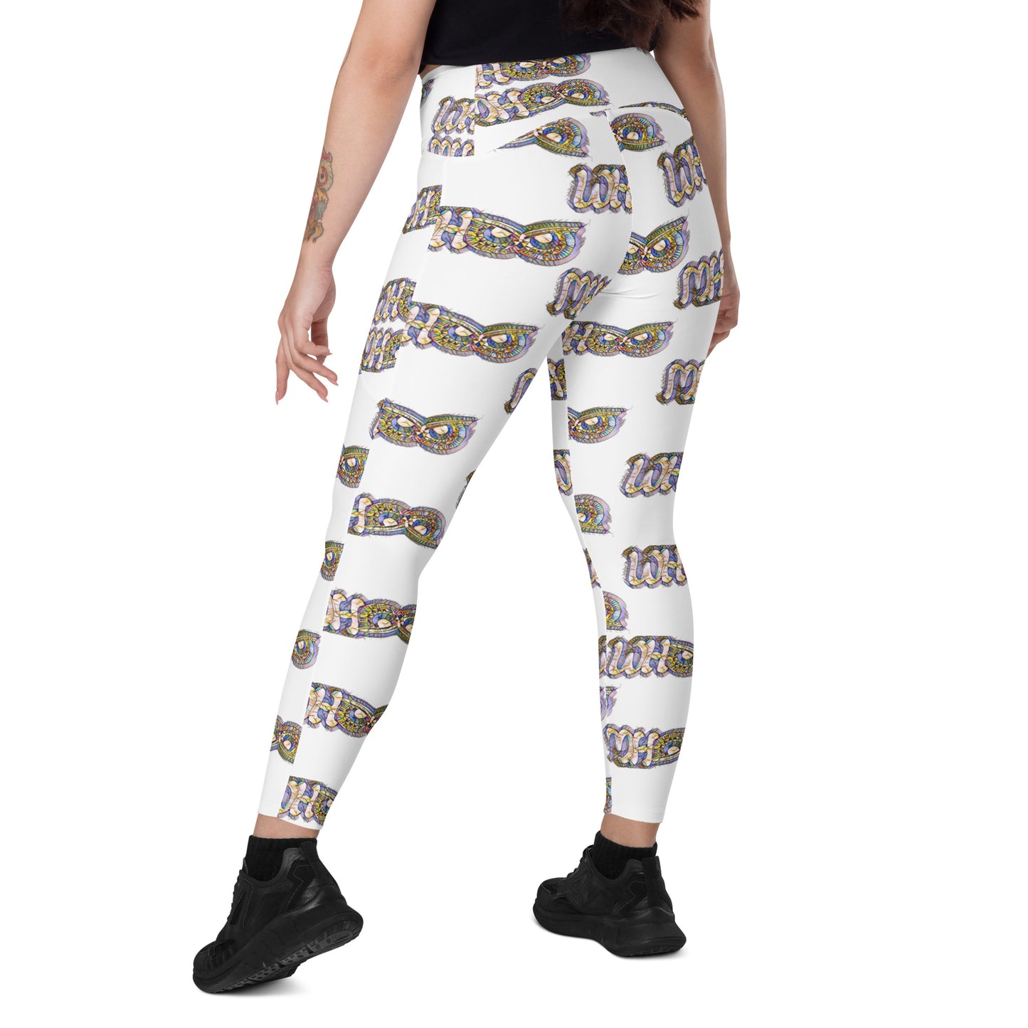 Crossover leggings with pockets Prism Whoo