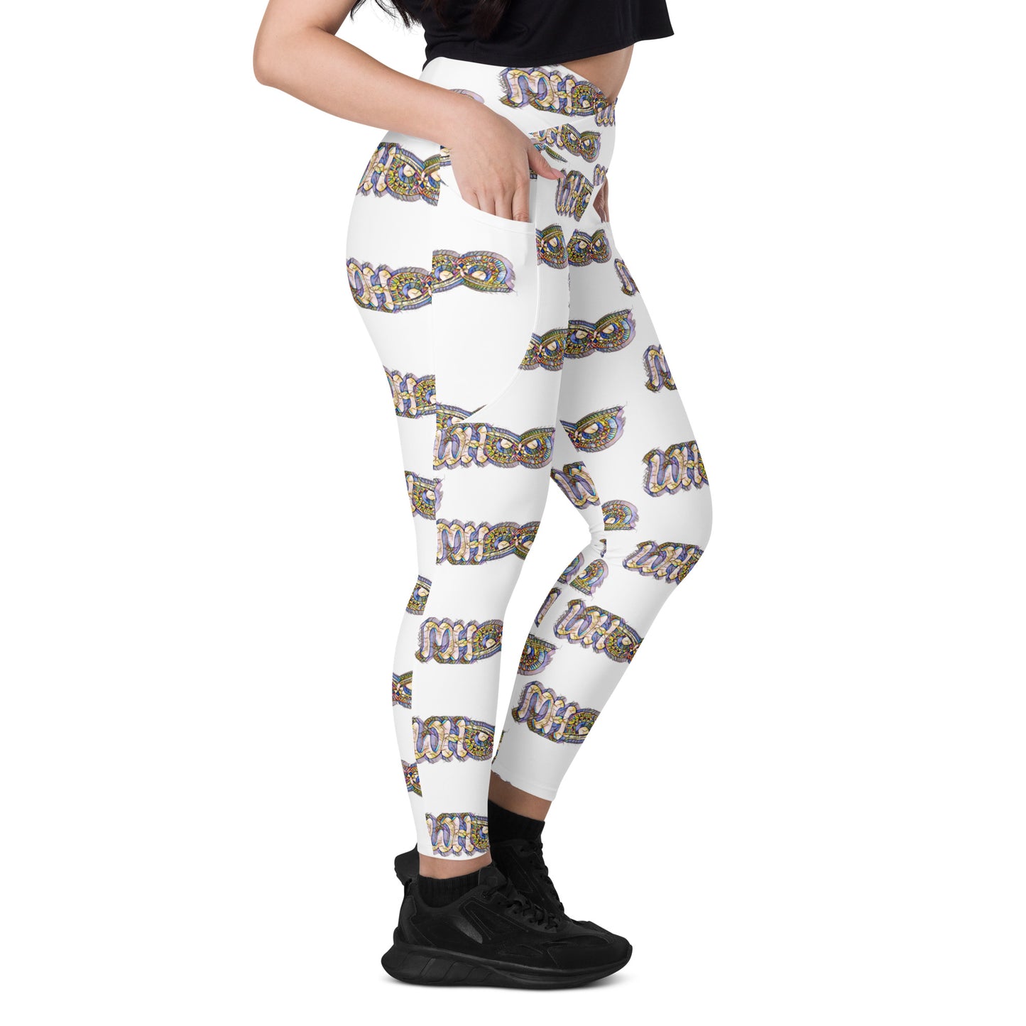 Crossover leggings with pockets Prism Whoo