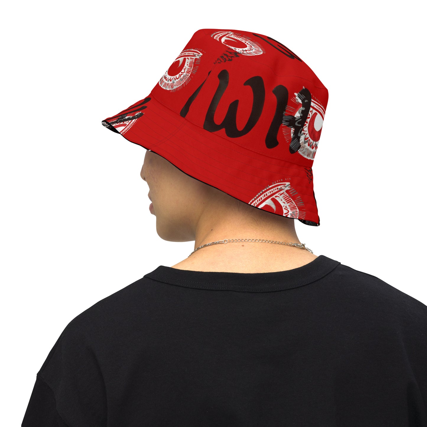 Savage Whoo Red/Black Reversible bucket hat