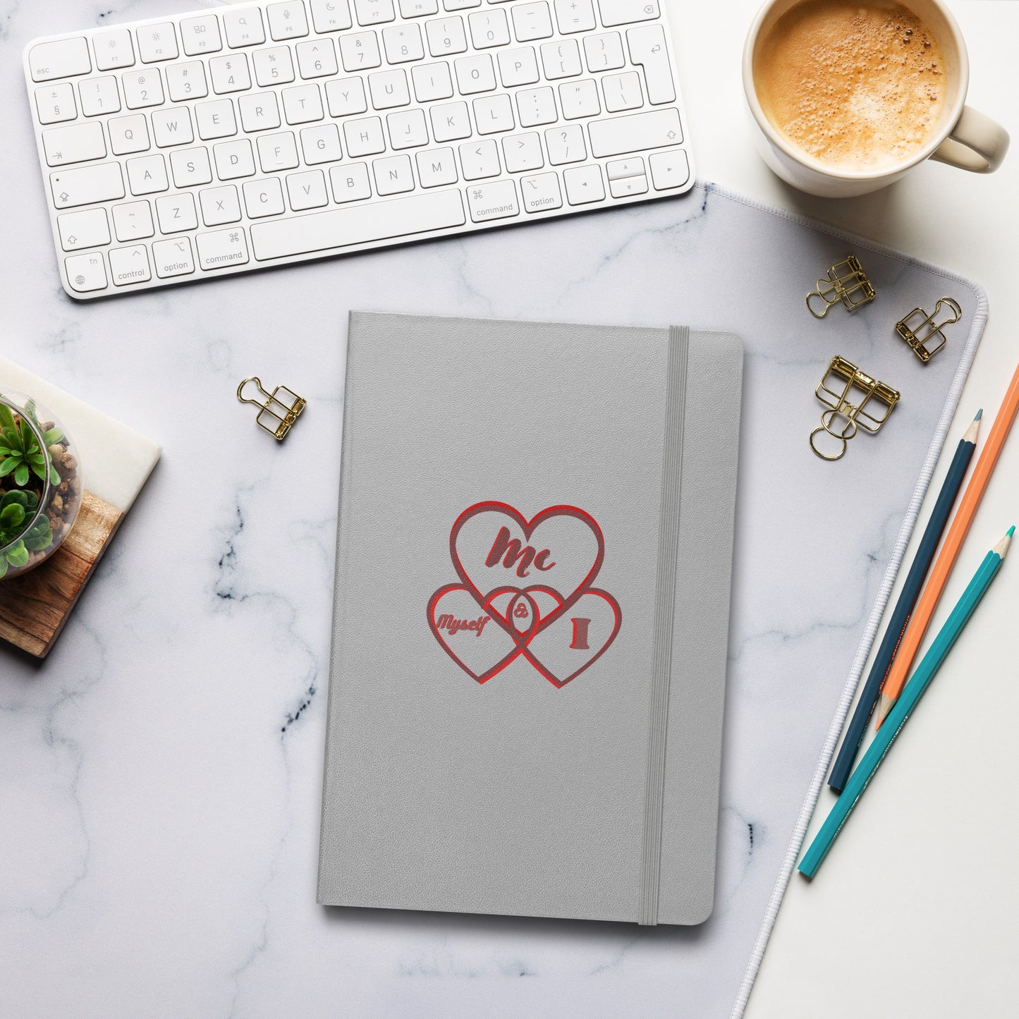 Hardcover bound notebook Me Myself and I