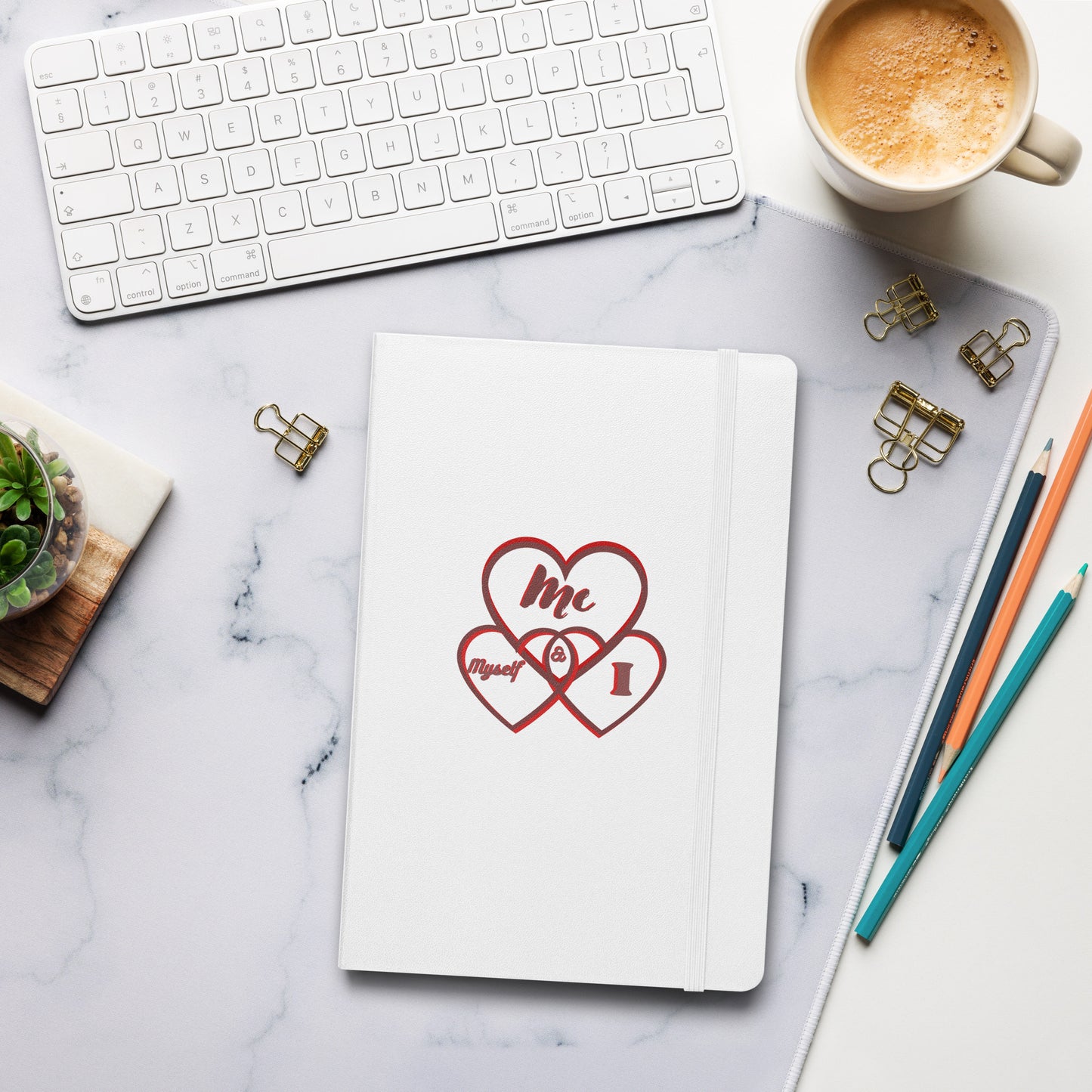 Hardcover bound notebook Me Myself and I