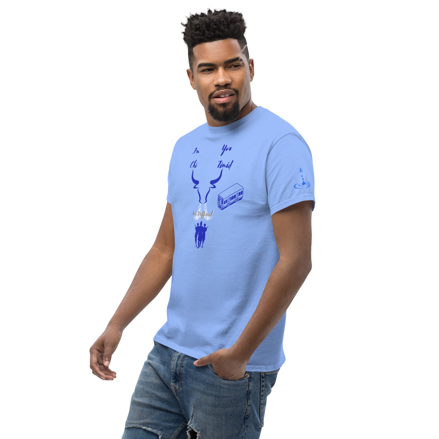 Men's classic tee Chi blue