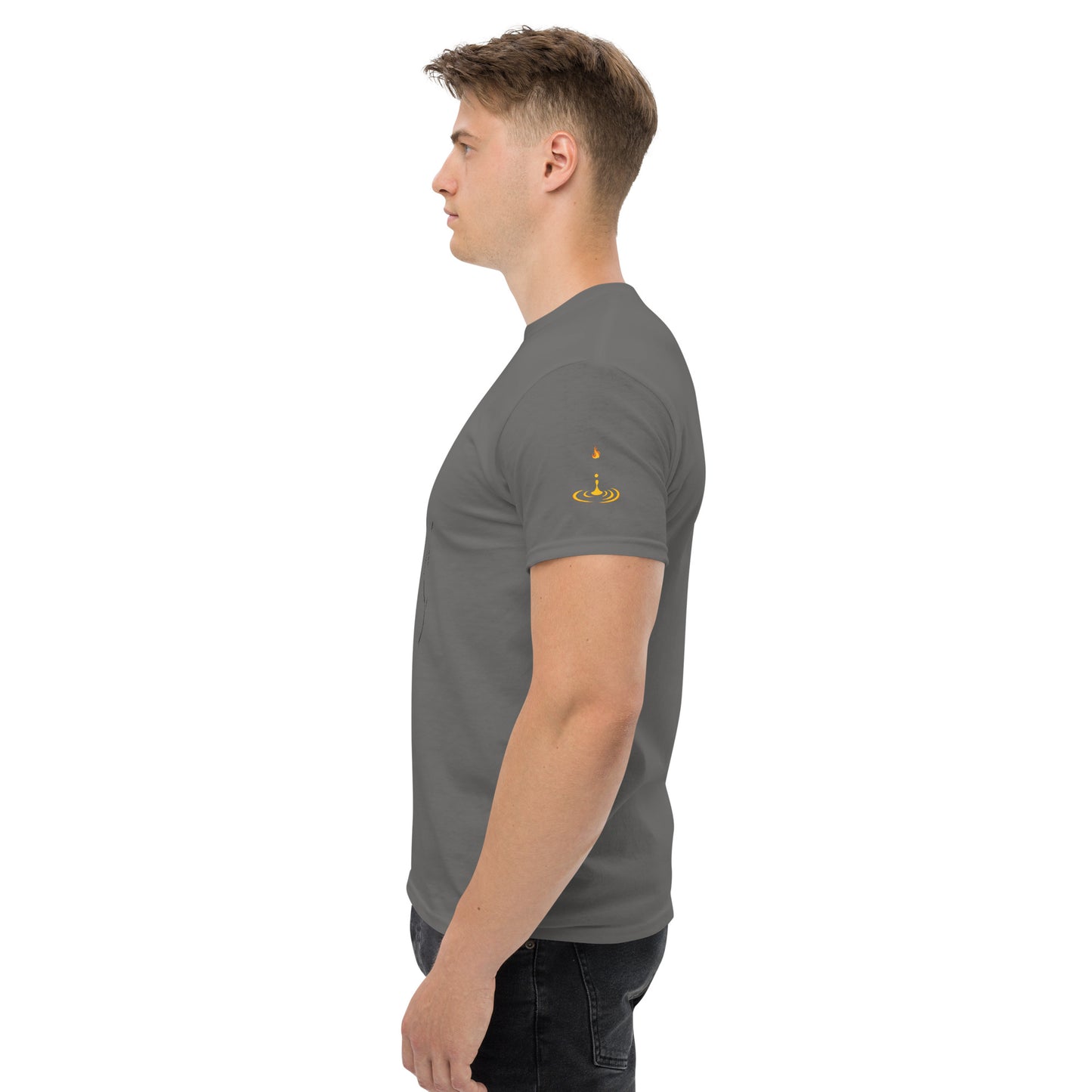 Men's classic tee ask why red