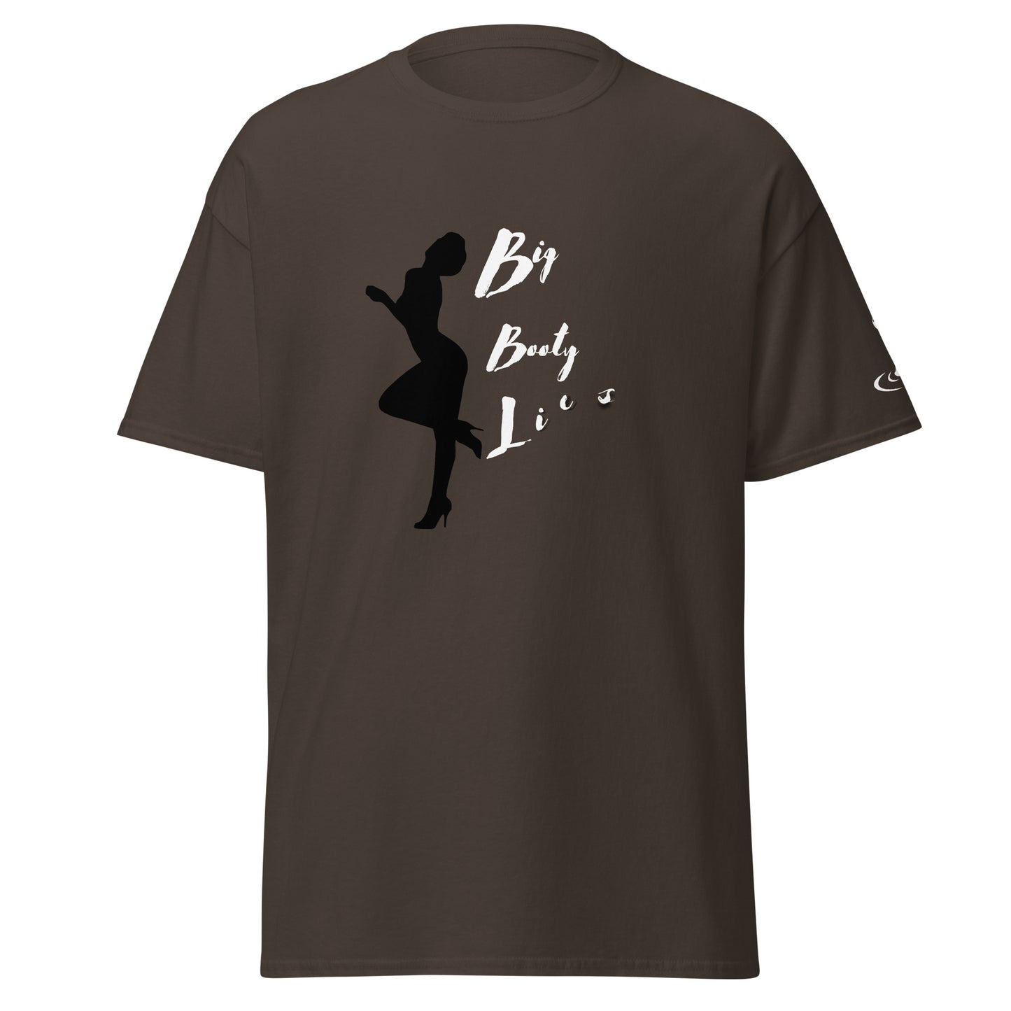 Men's classic tee BBL White print white flame