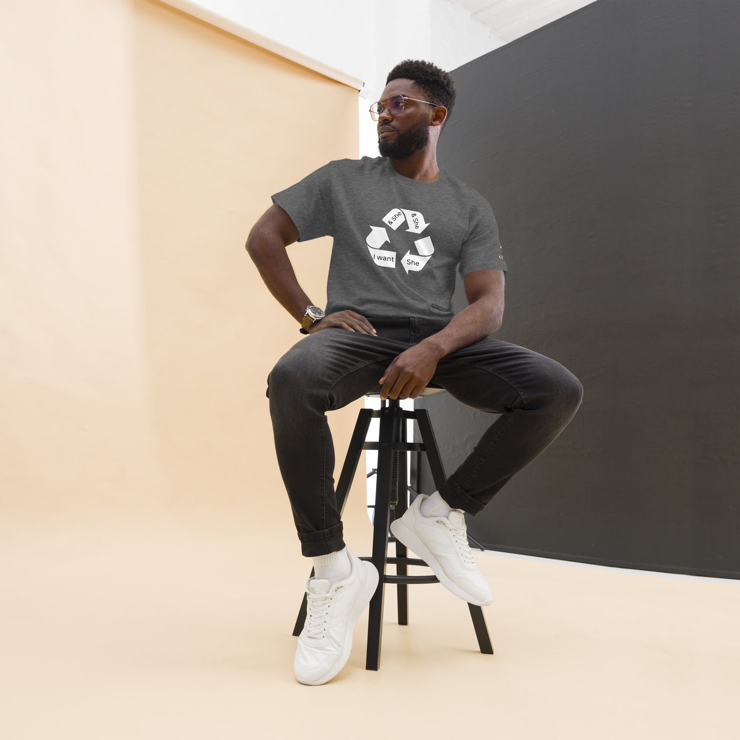 Men's classic tee recycle she 2