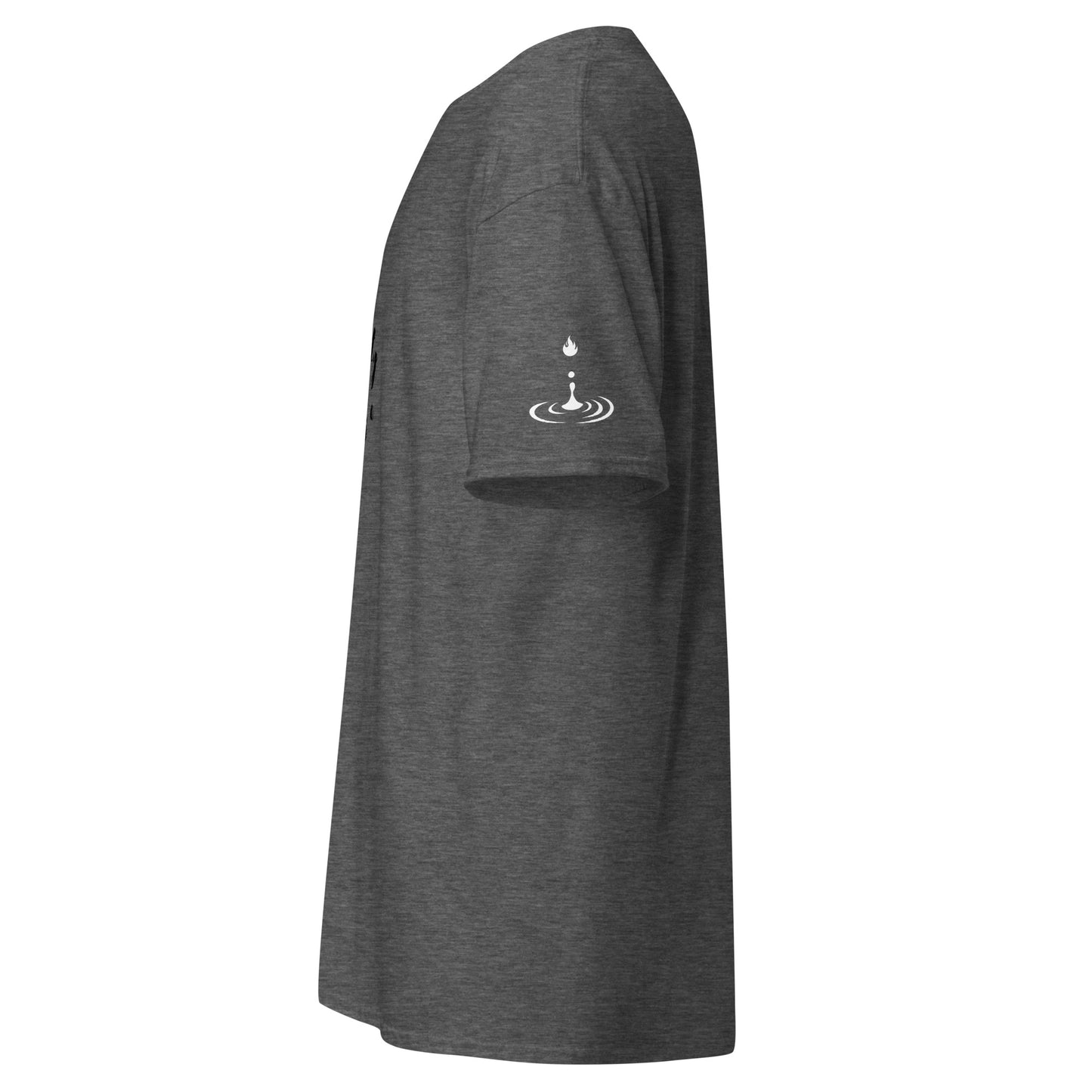 Men's classic tee BBL black print white flame