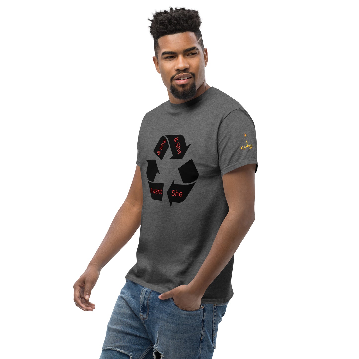 Men's classic tee recycle she
