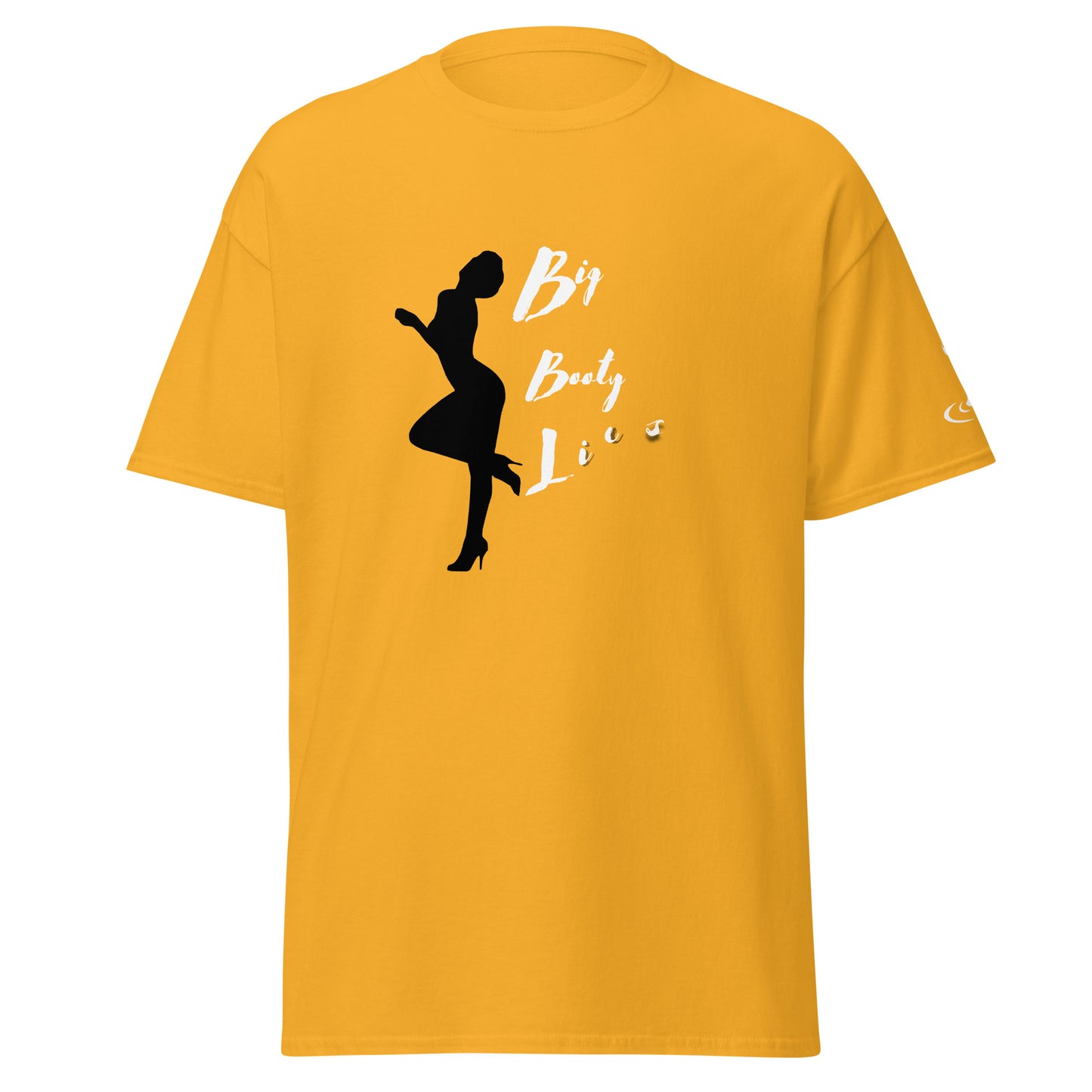 Men's classic tee BBL White print white flame