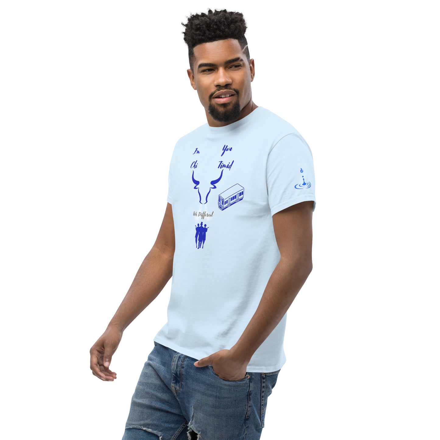Men's classic tee Chi blue