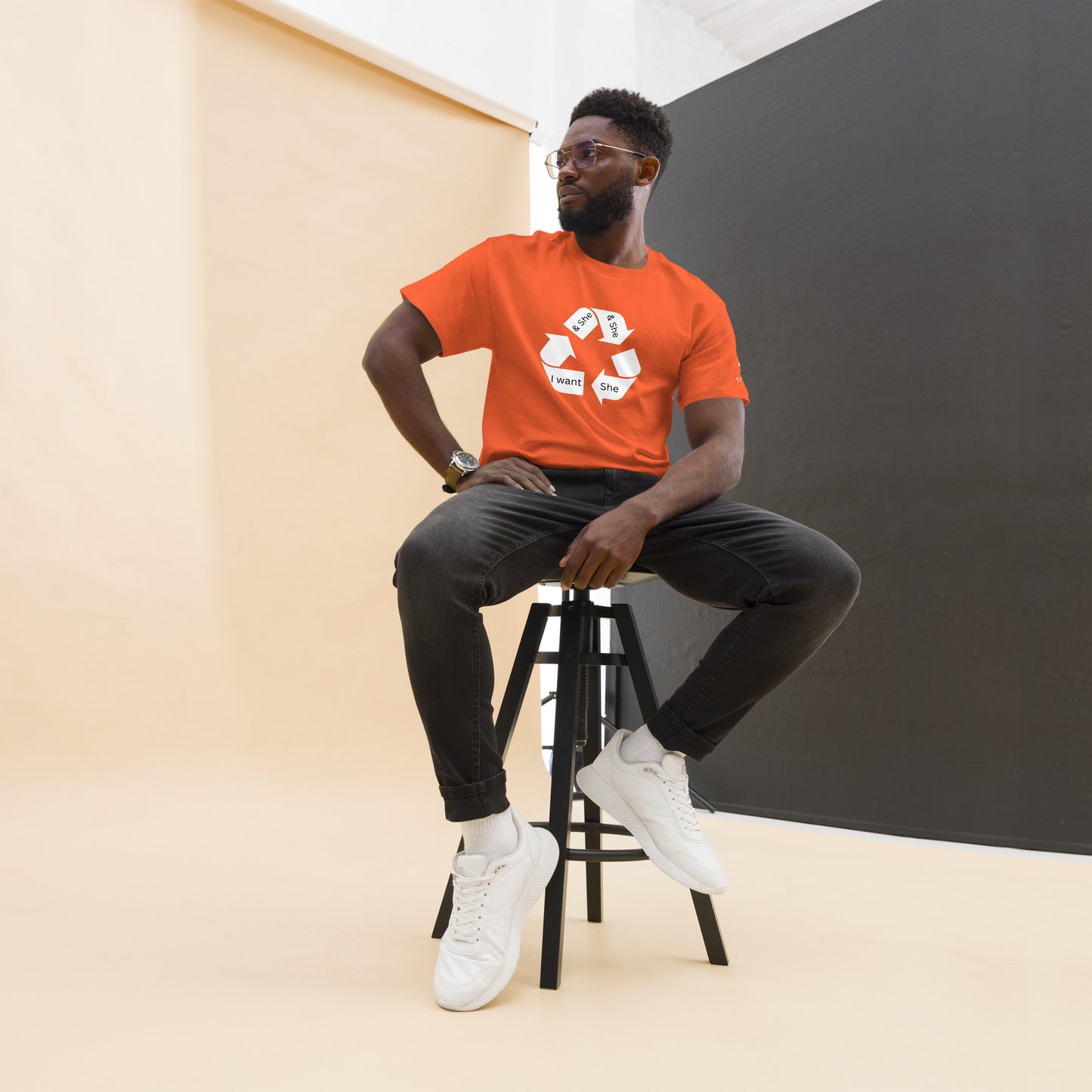 Men's classic tee recycle she 2