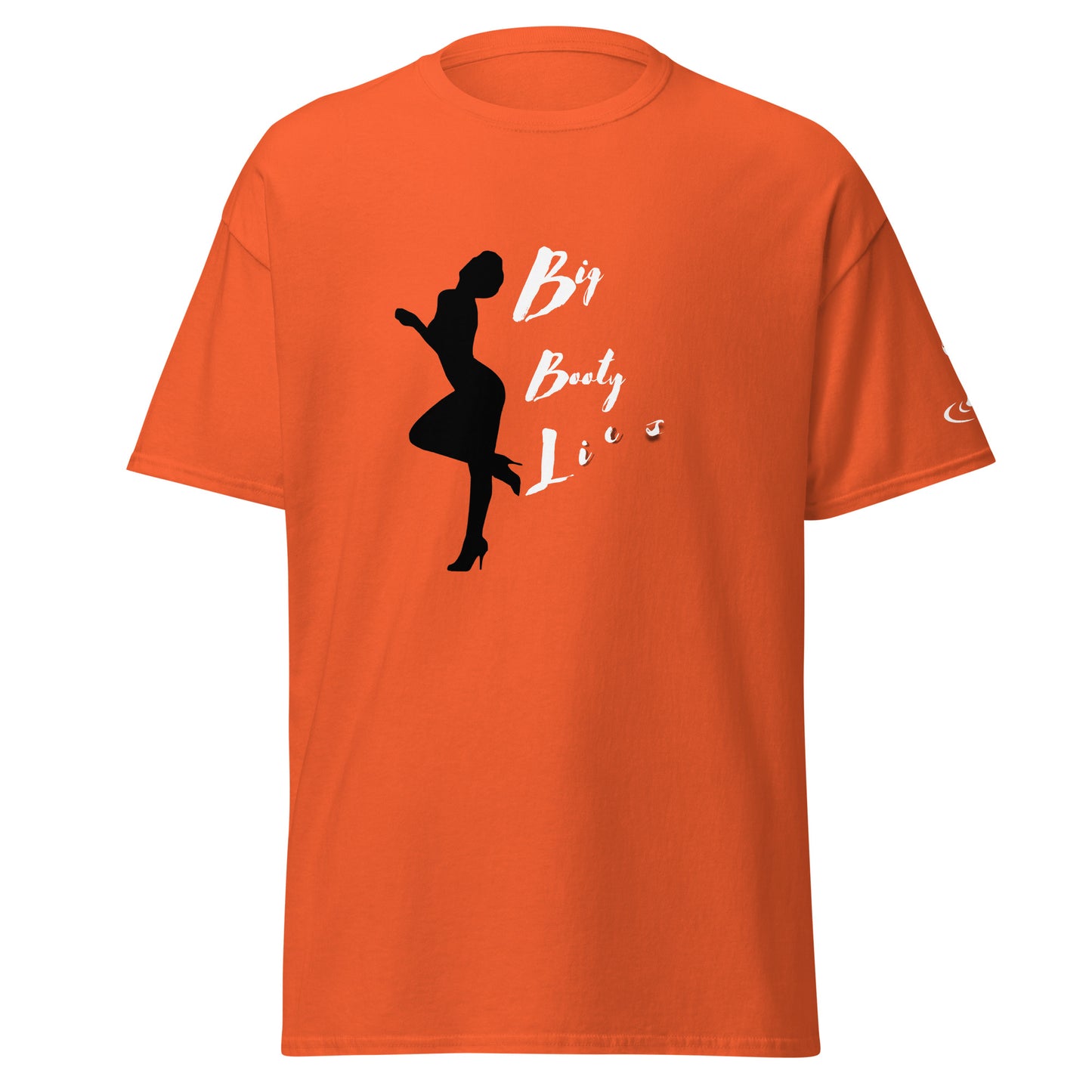 Men's classic tee BBL White print white flame