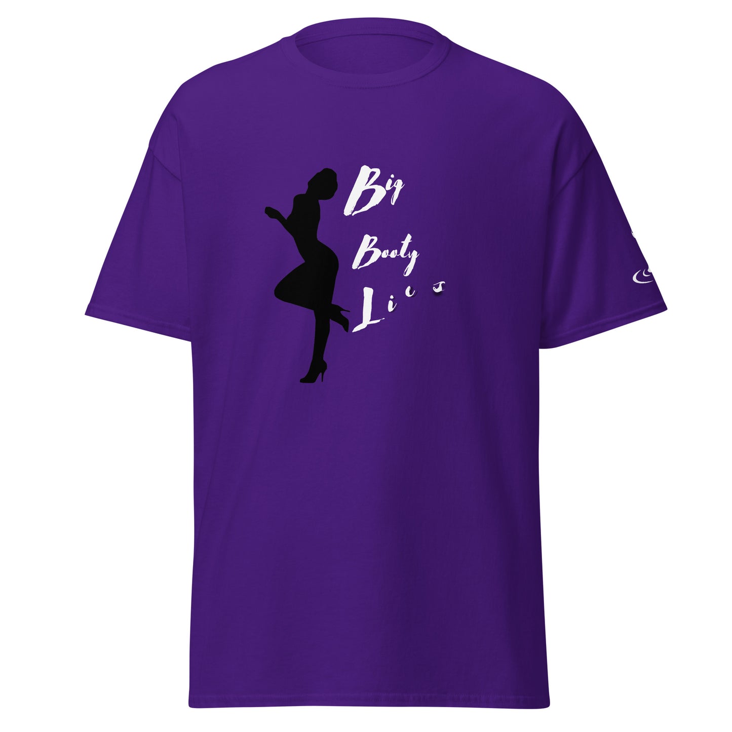 Men's classic tee BBL White print white flame
