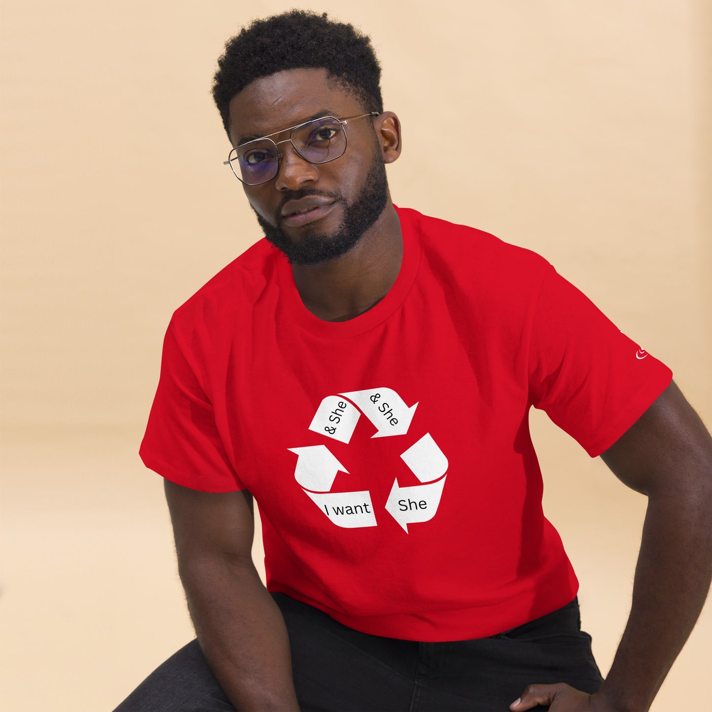 Men's classic tee recycle she 2