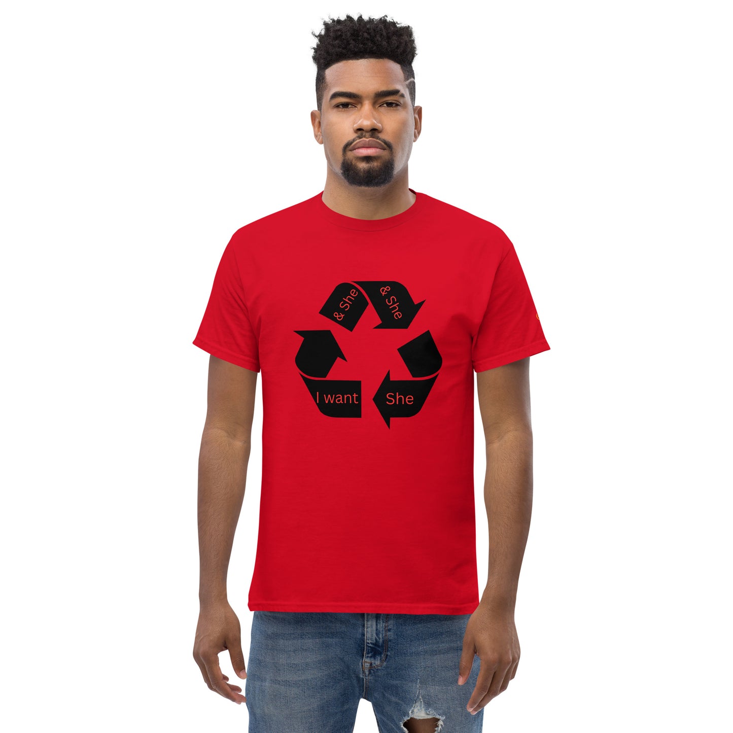 Men's classic tee recycle she