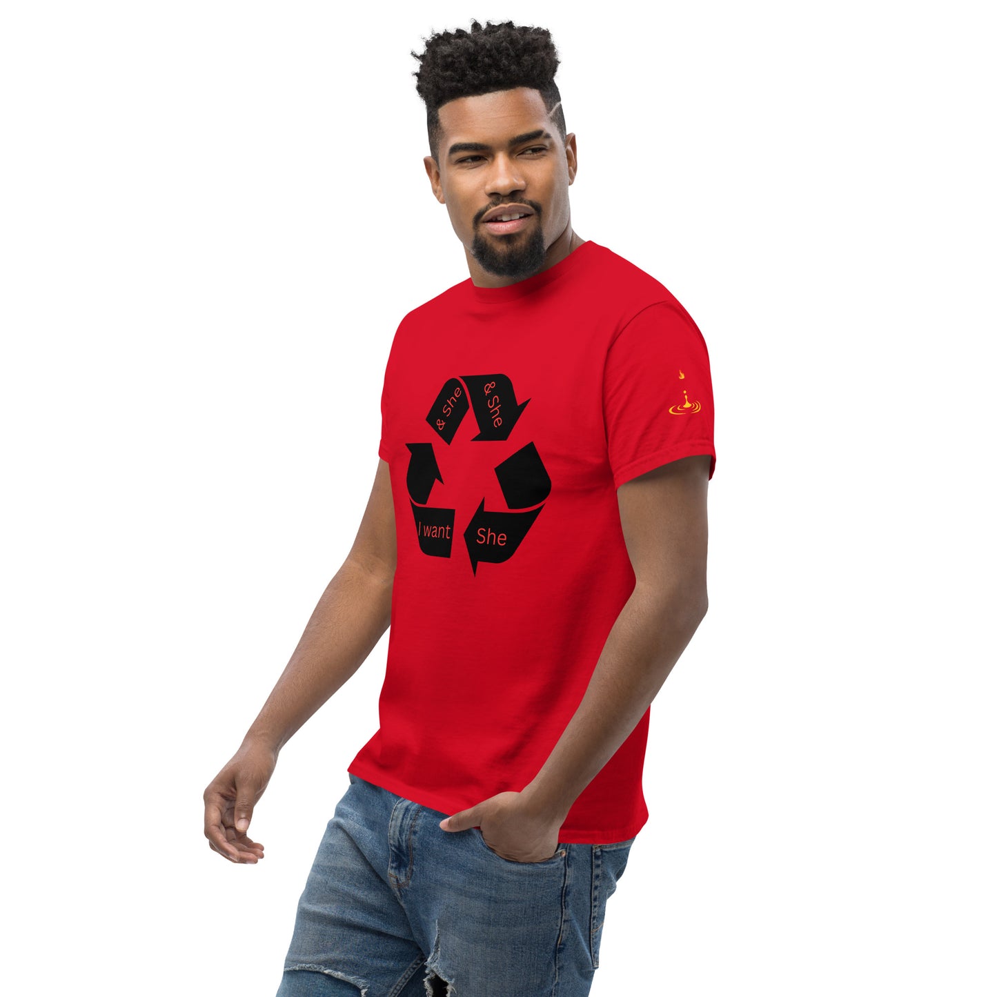 Men's classic tee recycle she