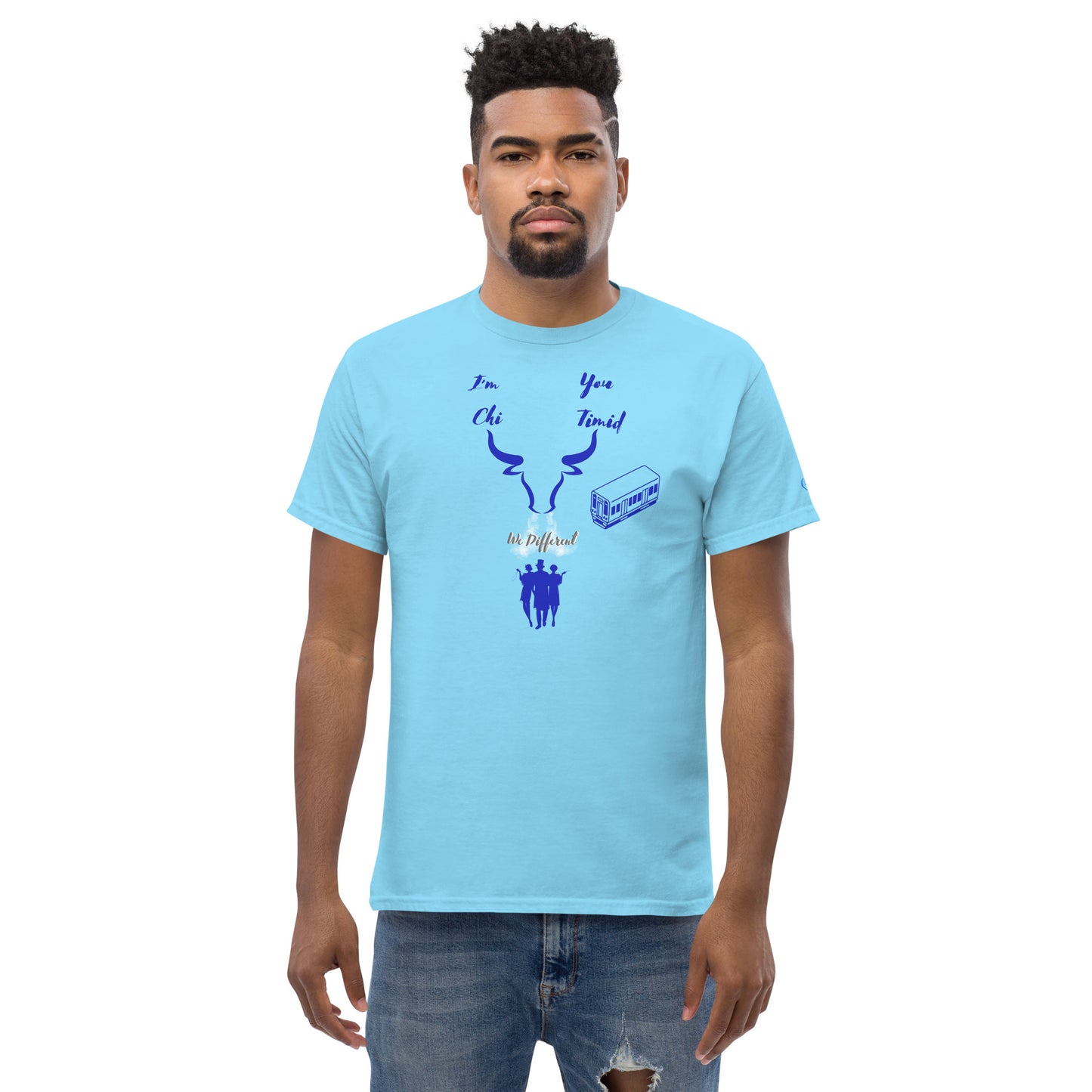 Men's classic tee Chi blue