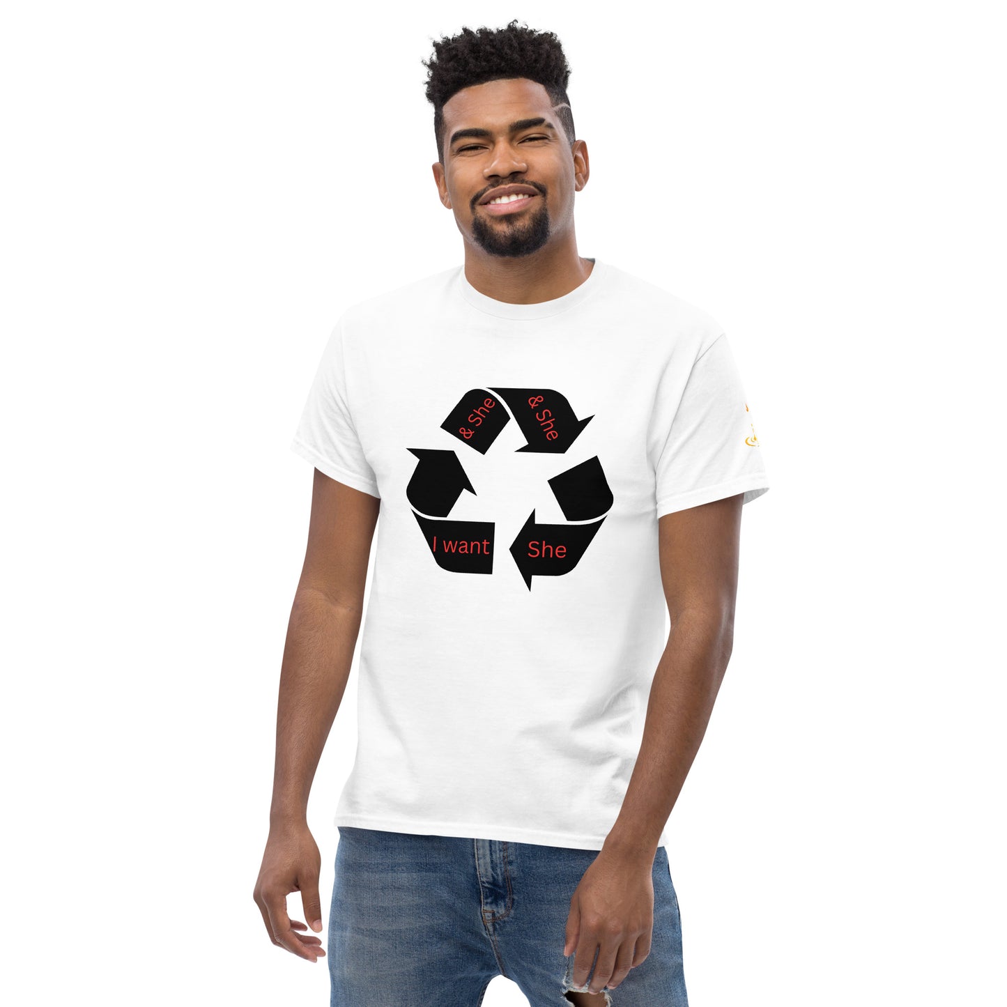 Men's classic tee recycle she