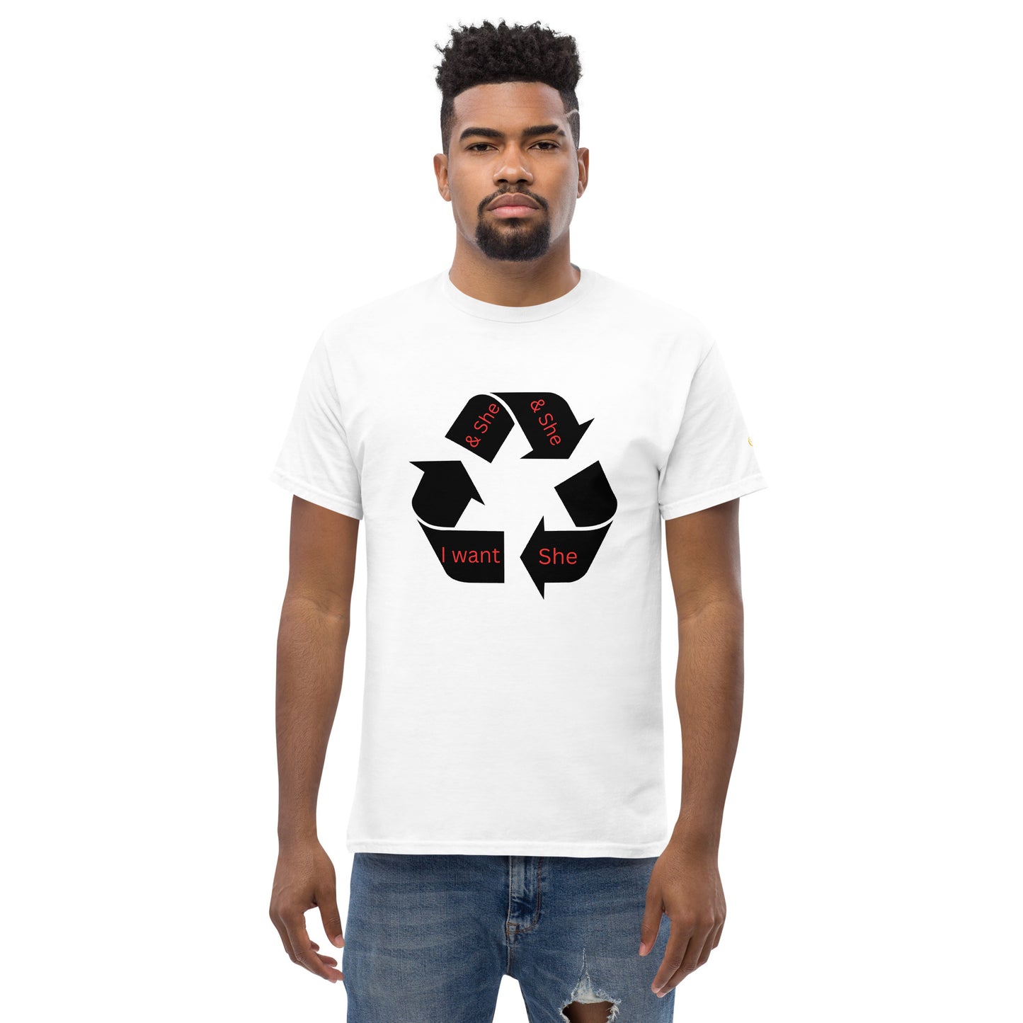 Men's classic tee recycle she