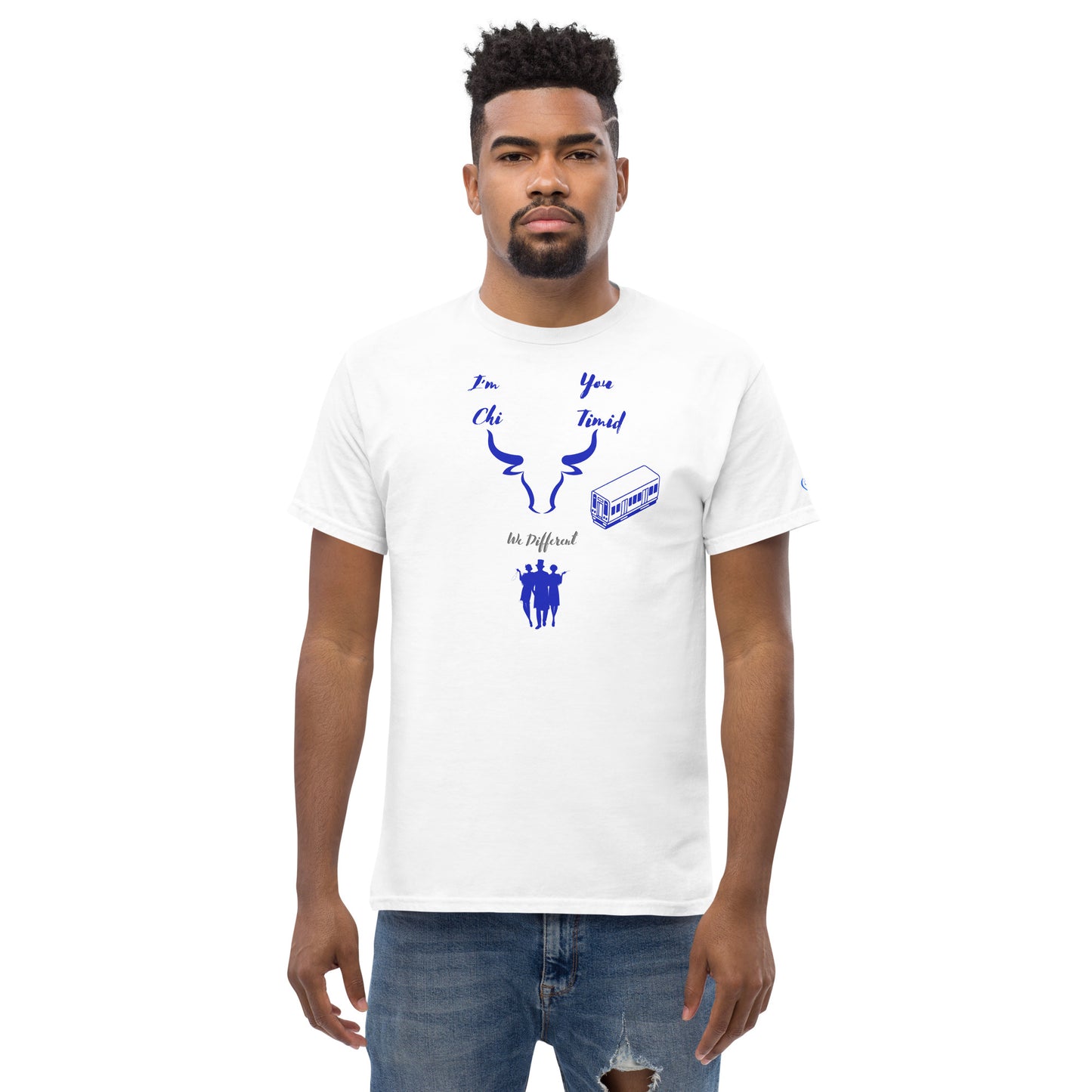 Men's classic tee Chi blue