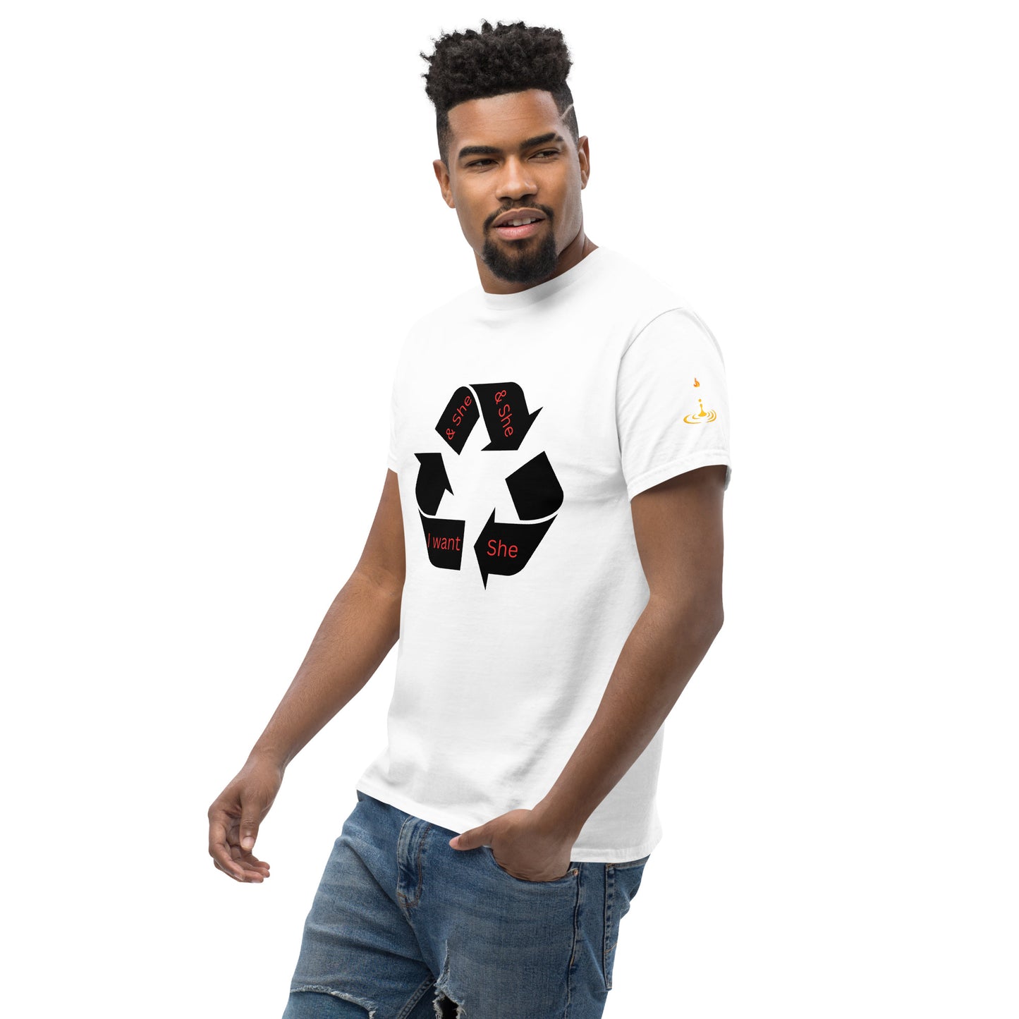 Men's classic tee recycle she