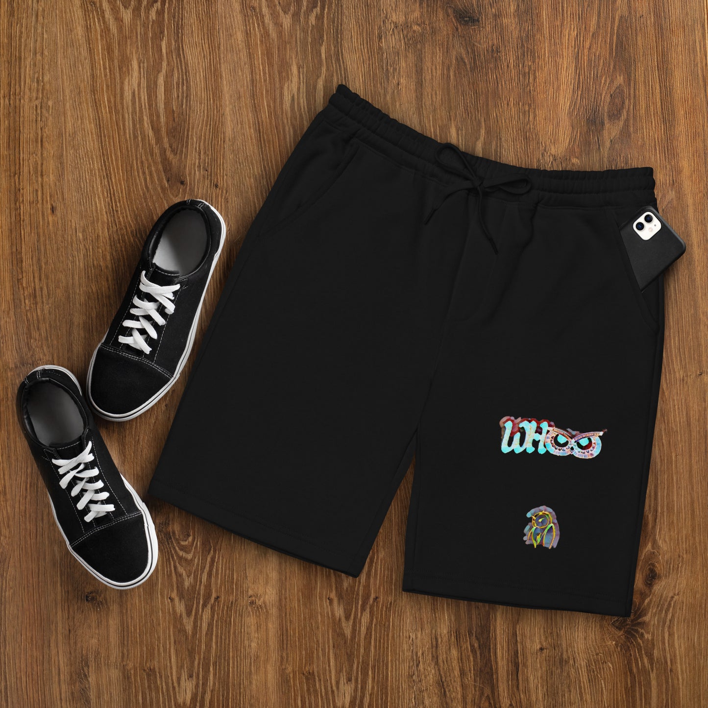 Men's fleece shorts Island 2 Whoo
