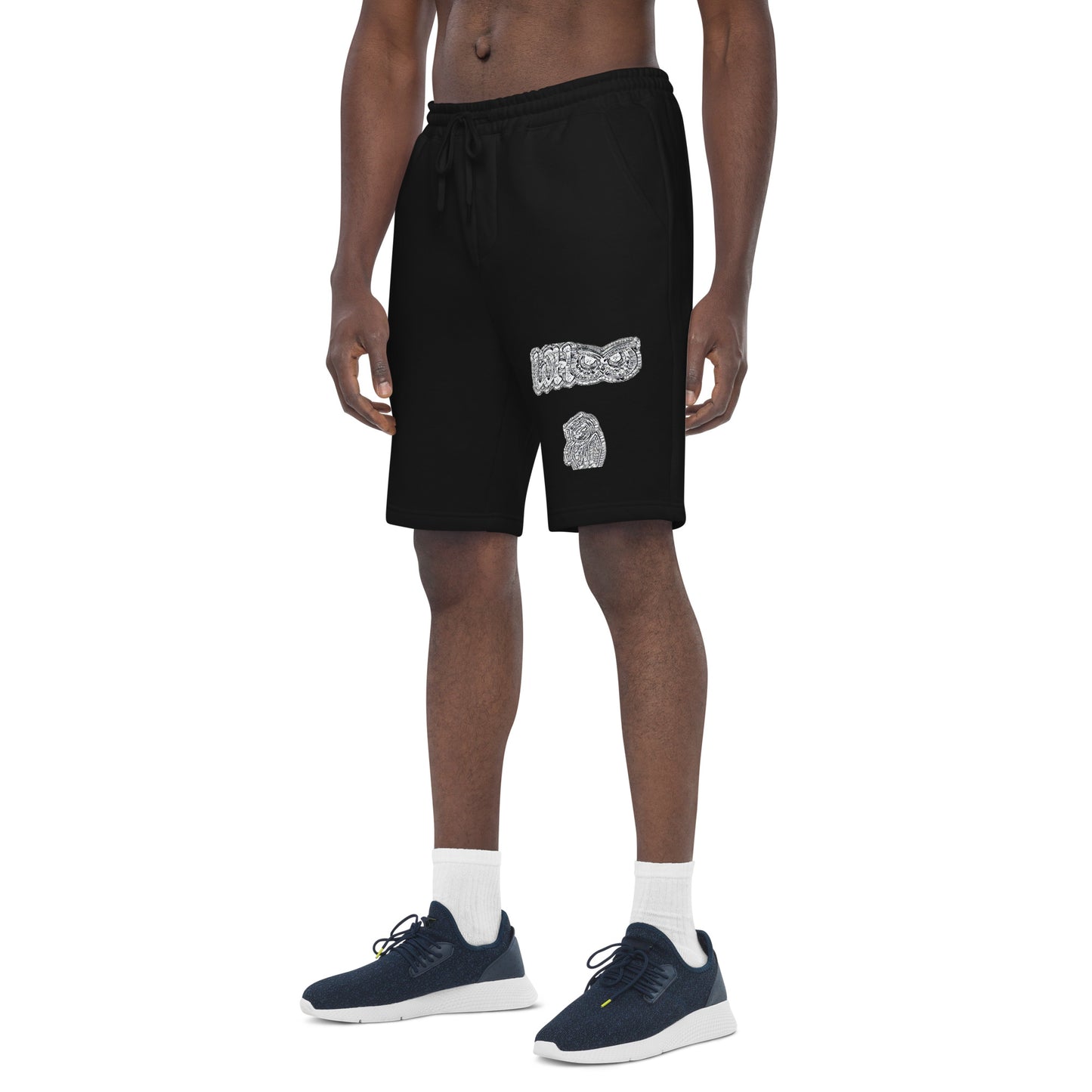 Men's fleece shorts WHOO stencil