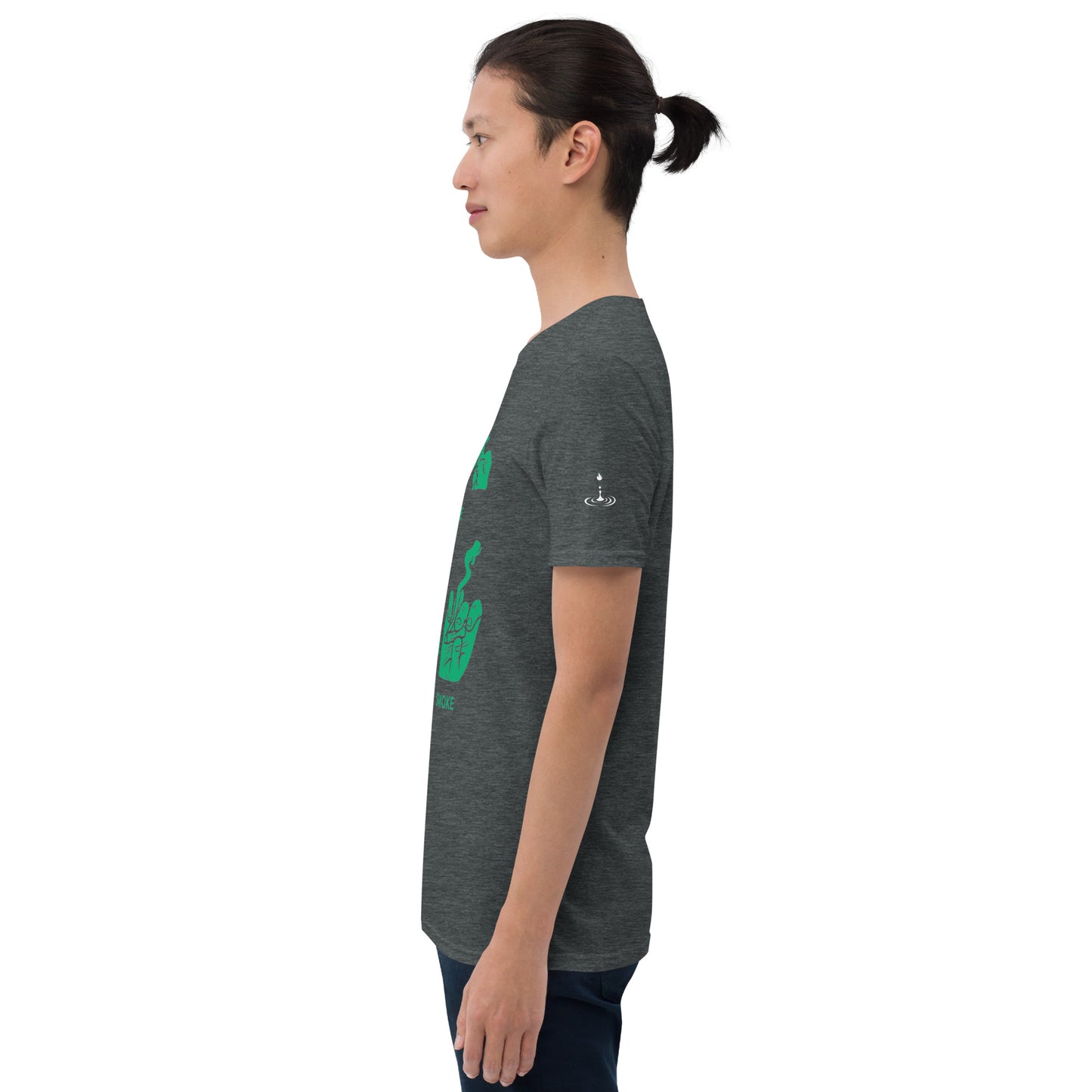 Short-Sleeve Unisex T-Shirt It's about that time solid green (Loud print)