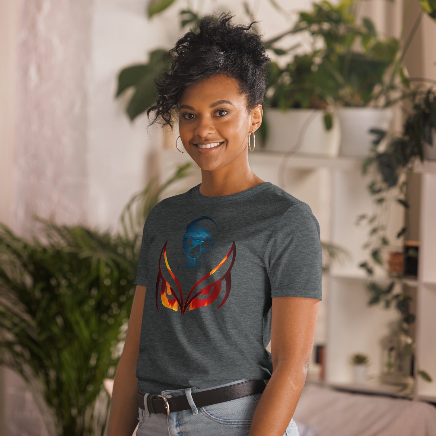 3rd eye Whoo Fire and Water Short-Sleeve Unisex T-Shirt
