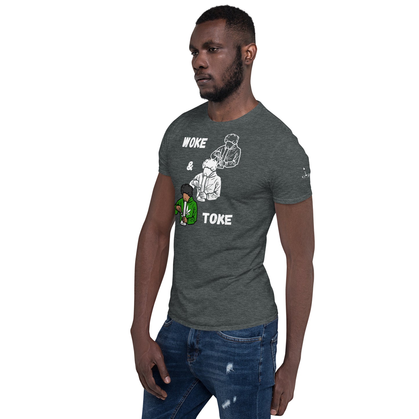 Short-Sleeve Unisex T-Shirt Woke and Toke 1 (with flame!)