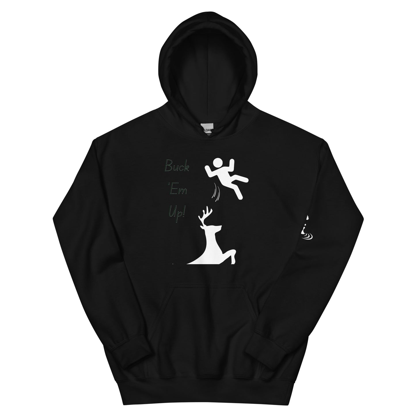 Unisex Hoodie Buck em up (w/ Flame)