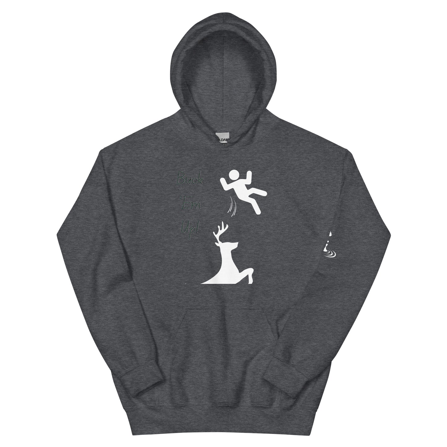 Unisex Hoodie Buck em up (w/ Flame)