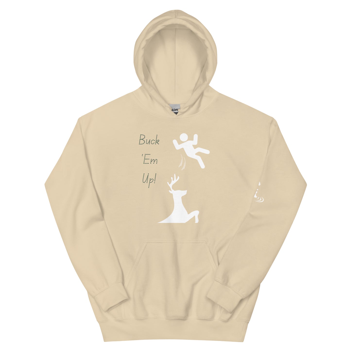 Unisex Hoodie Buck em up (w/ Flame)