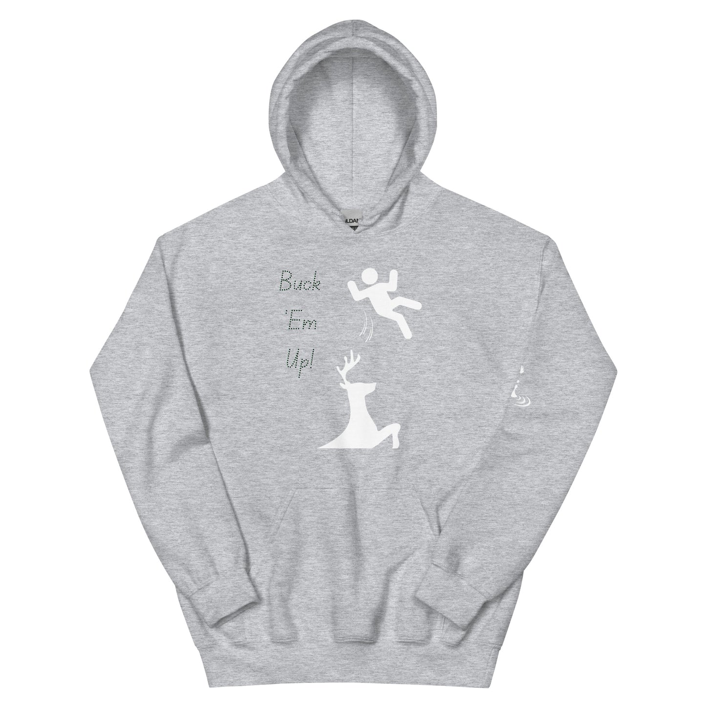 Unisex Hoodie Buck em up (w/ Flame)