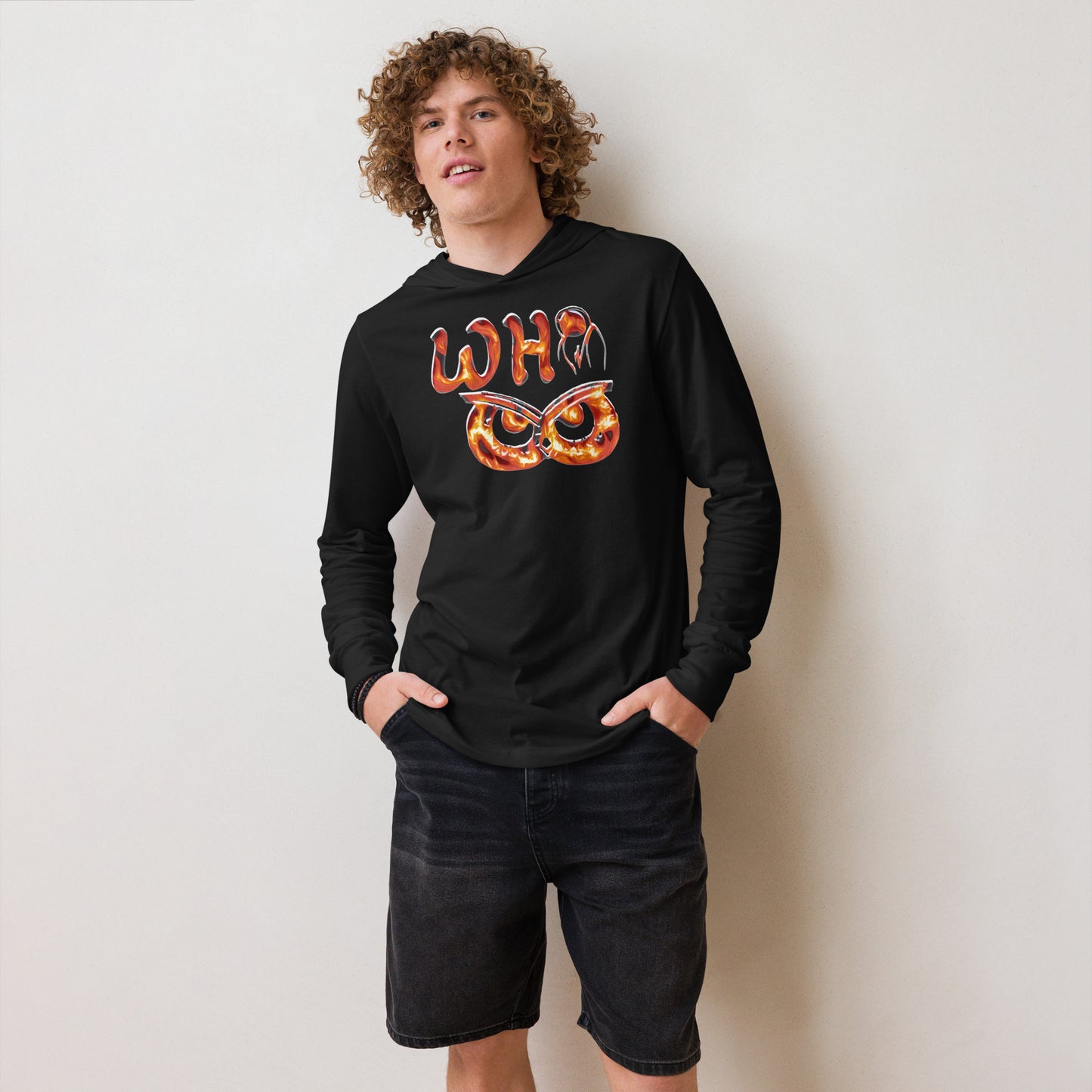 Hooded long-sleeve tee Fire WHoo 2.0