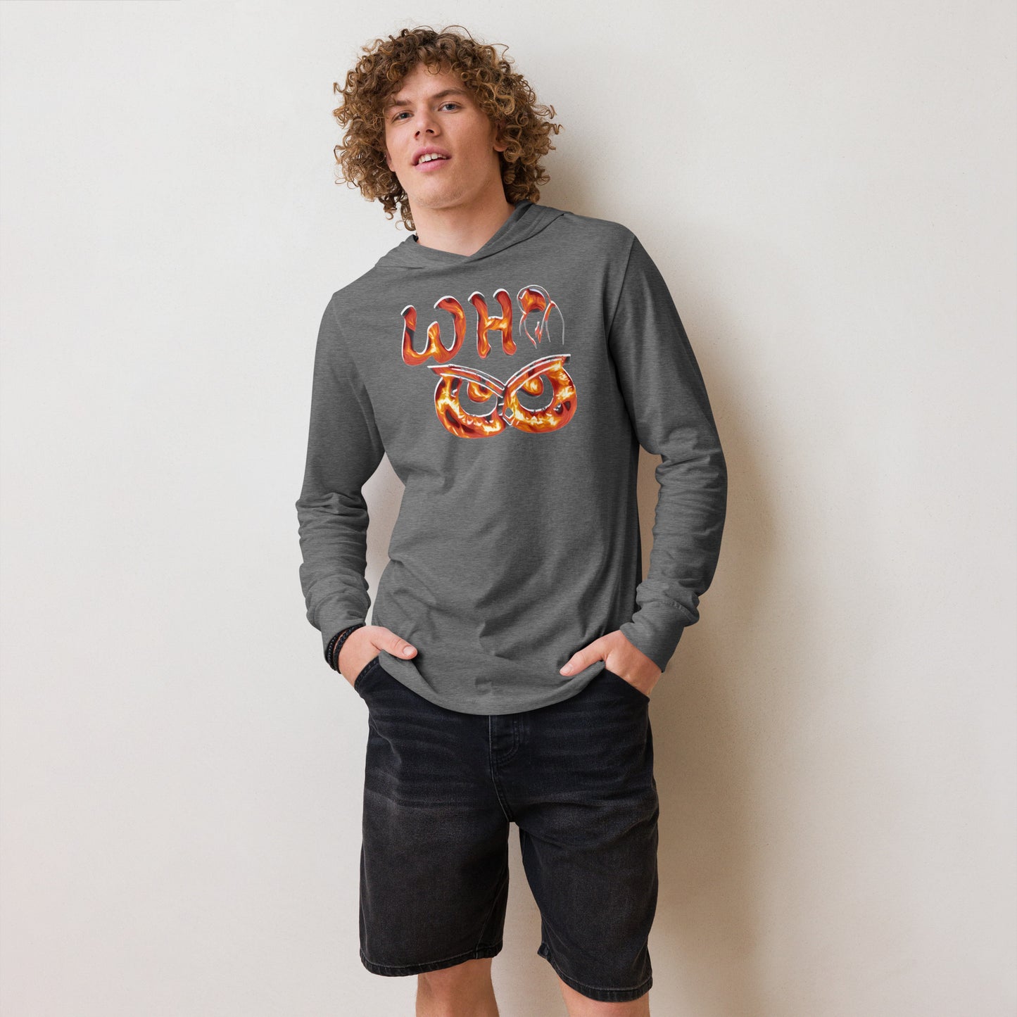 Hooded long-sleeve tee Fire WHoo 2.0