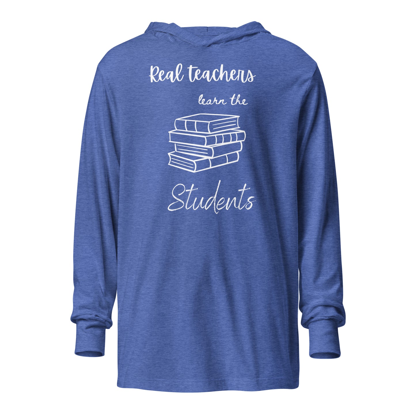 Real Teachers Hooded long-sleeve tee