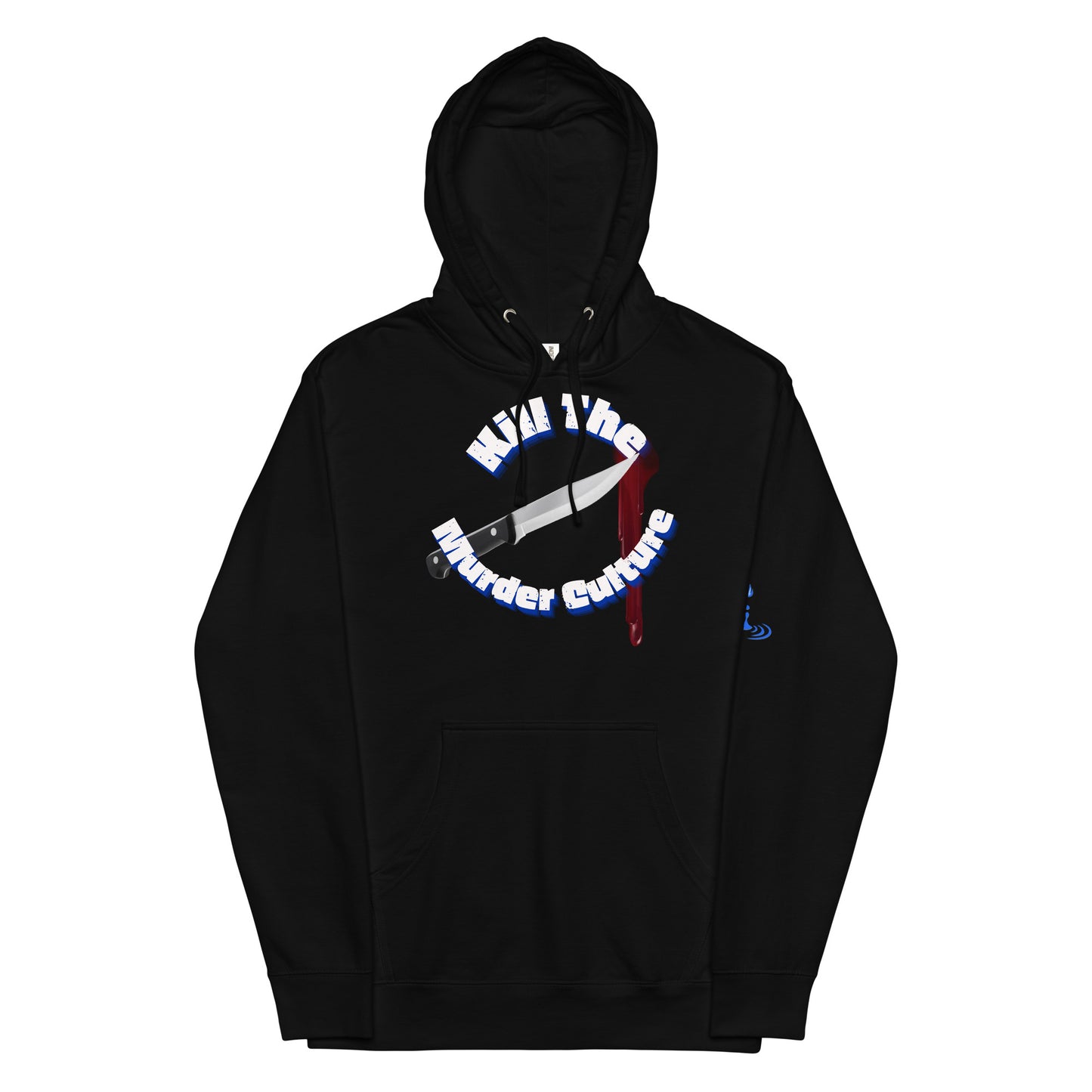 Unisex midweight hoodie KMC wht/blue