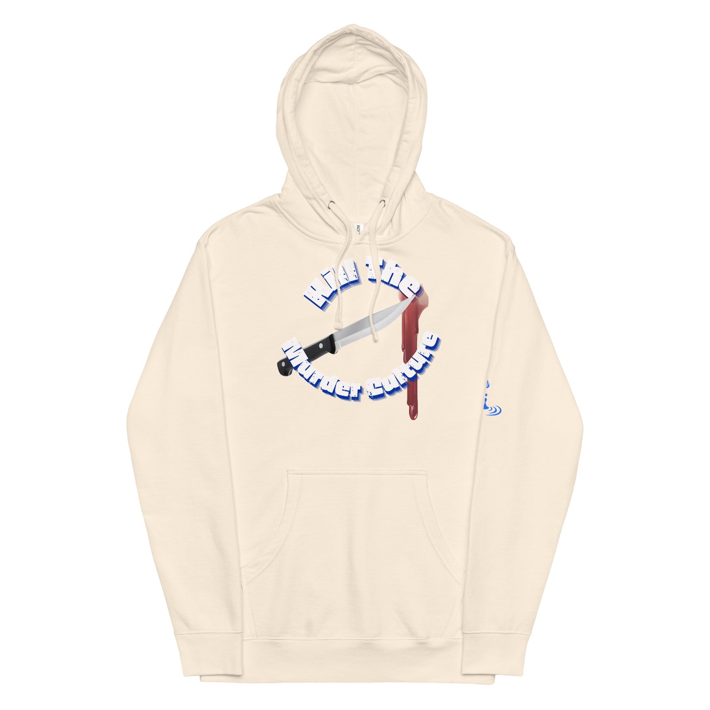 Unisex midweight hoodie KMC wht/blue