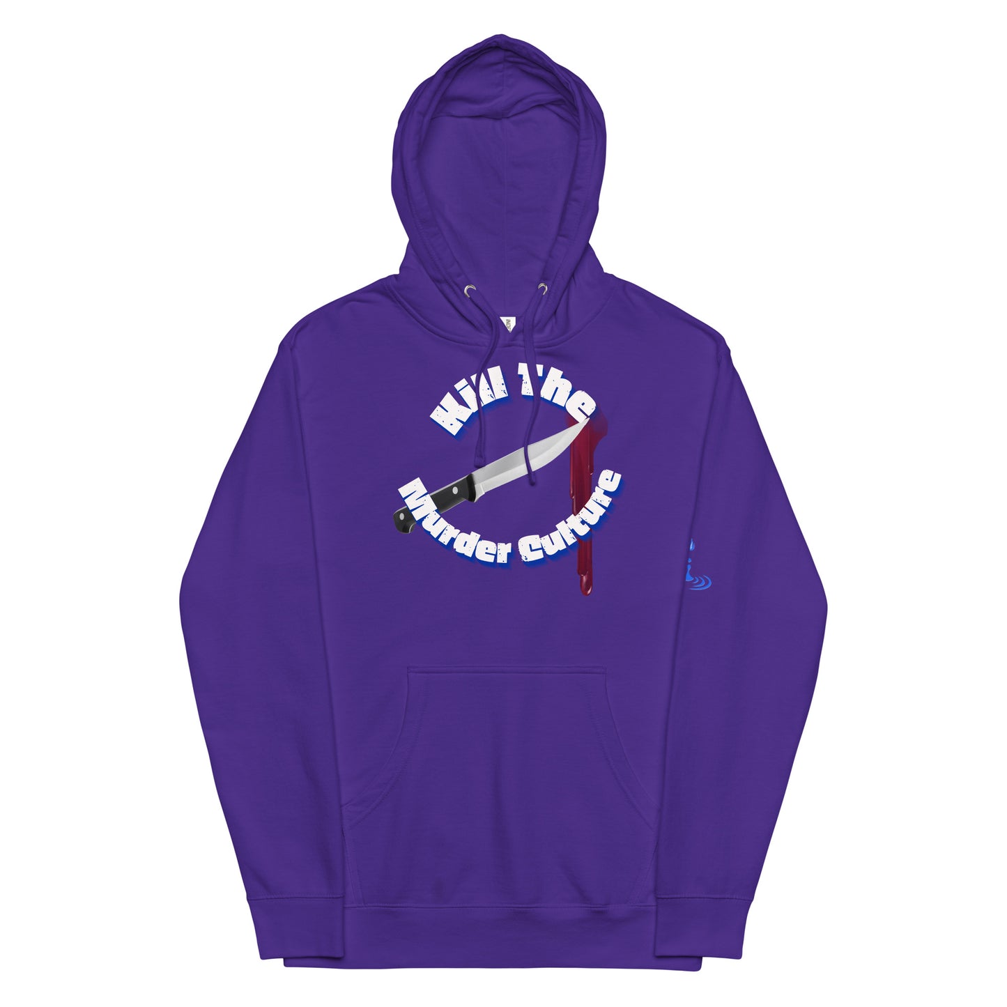 Unisex midweight hoodie KMC wht/blue