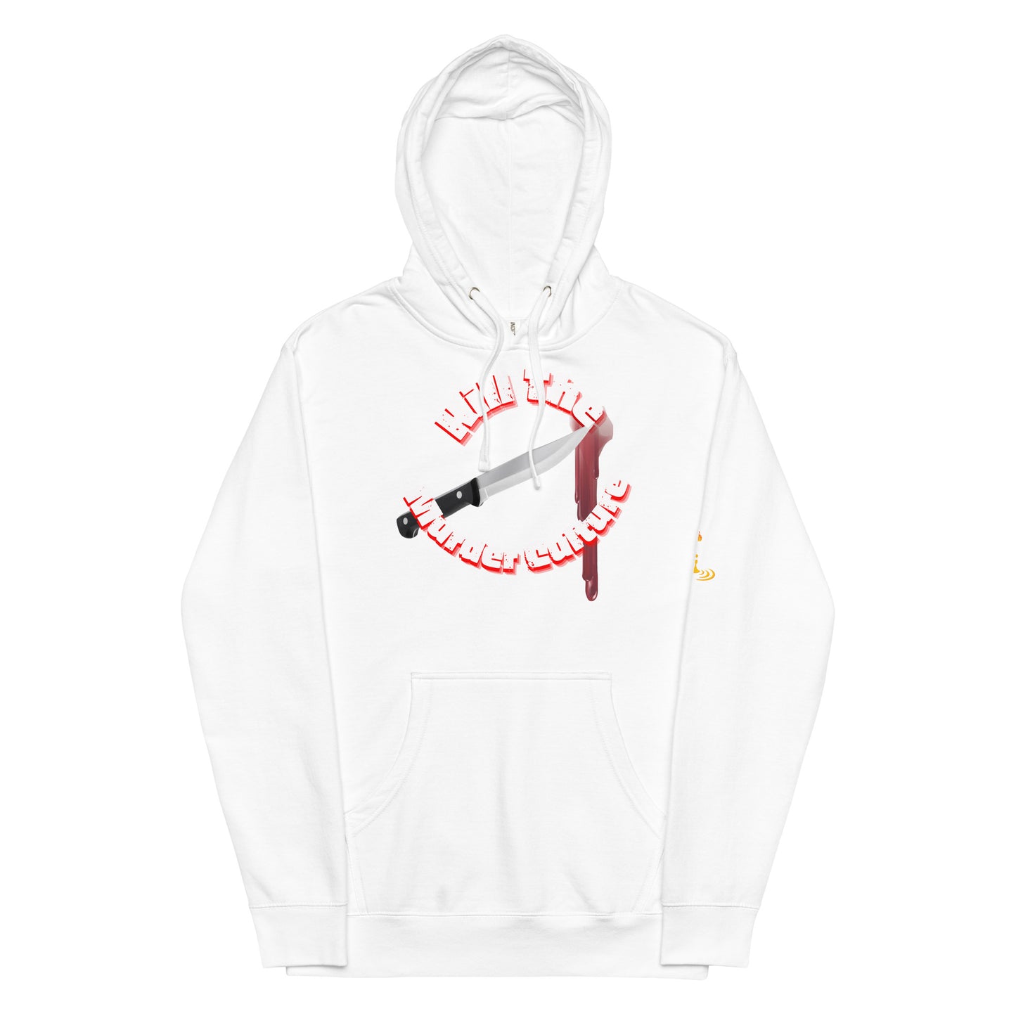 Unisex midweight hoodie kmc wht/red