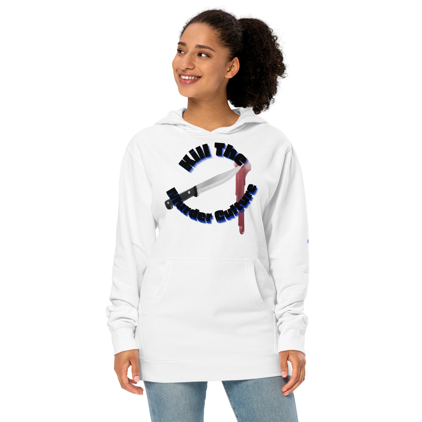 Unisex midweight hoodie KMC blk/blue
