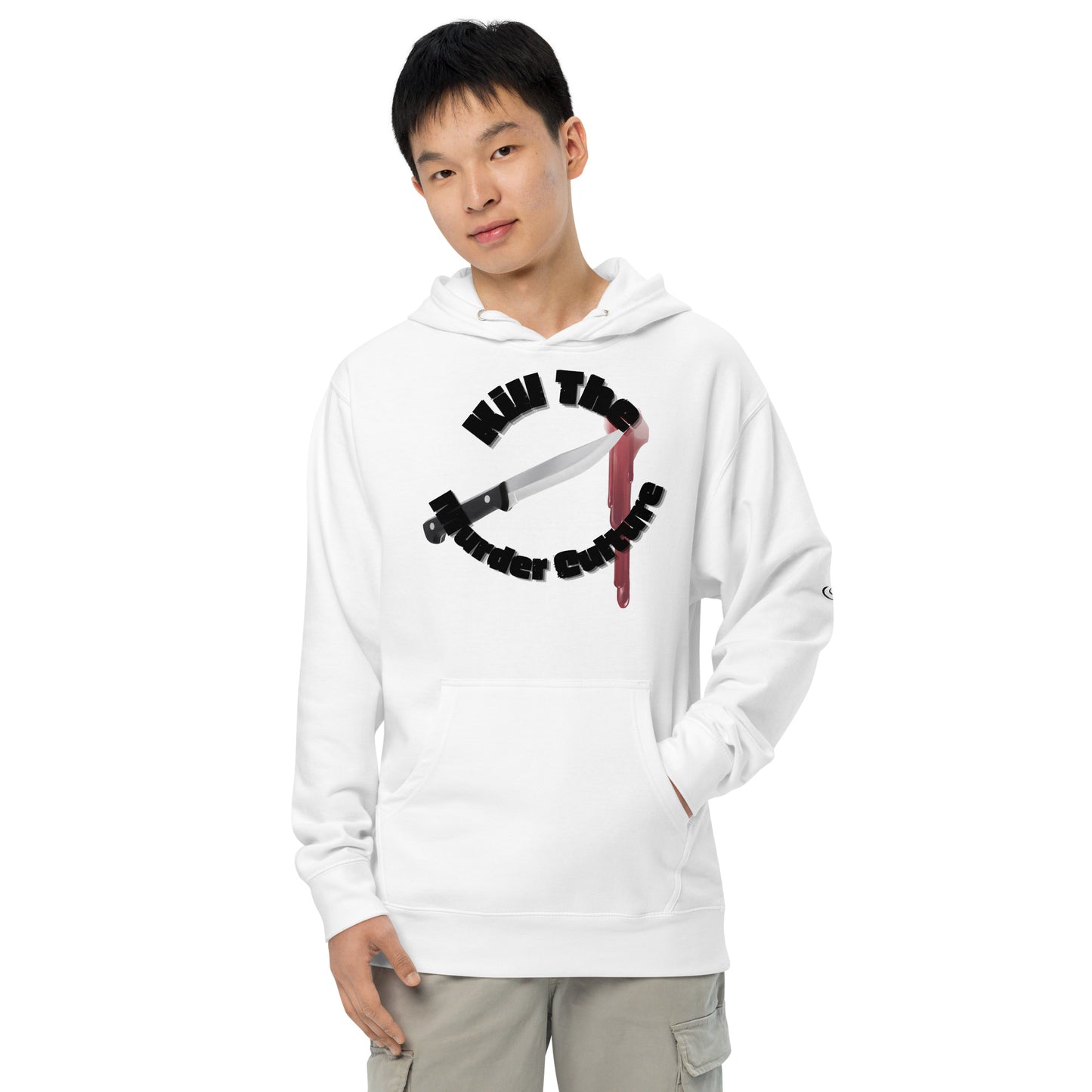 Unisex midweight hoodie blk/blk