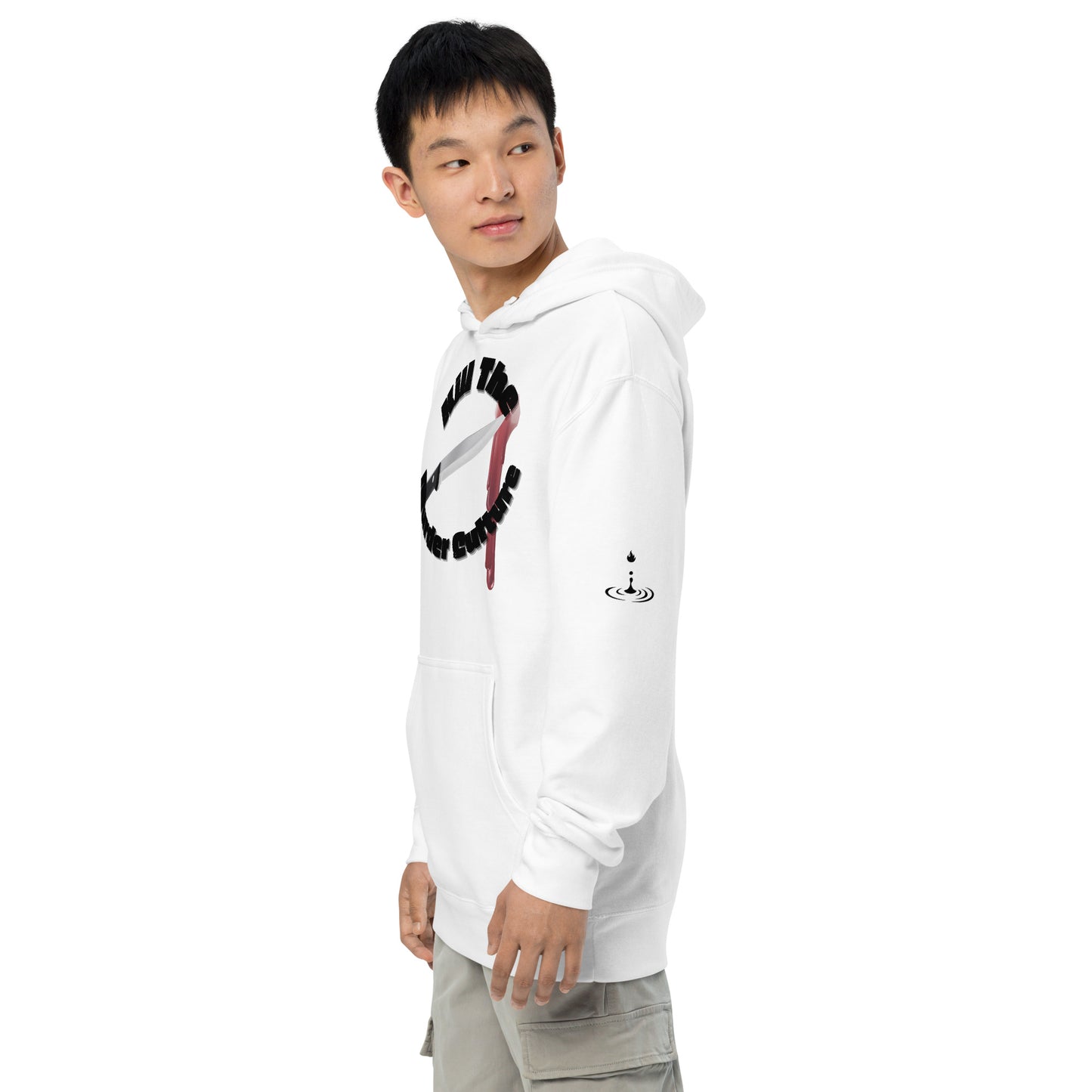 Unisex midweight hoodie blk/blk