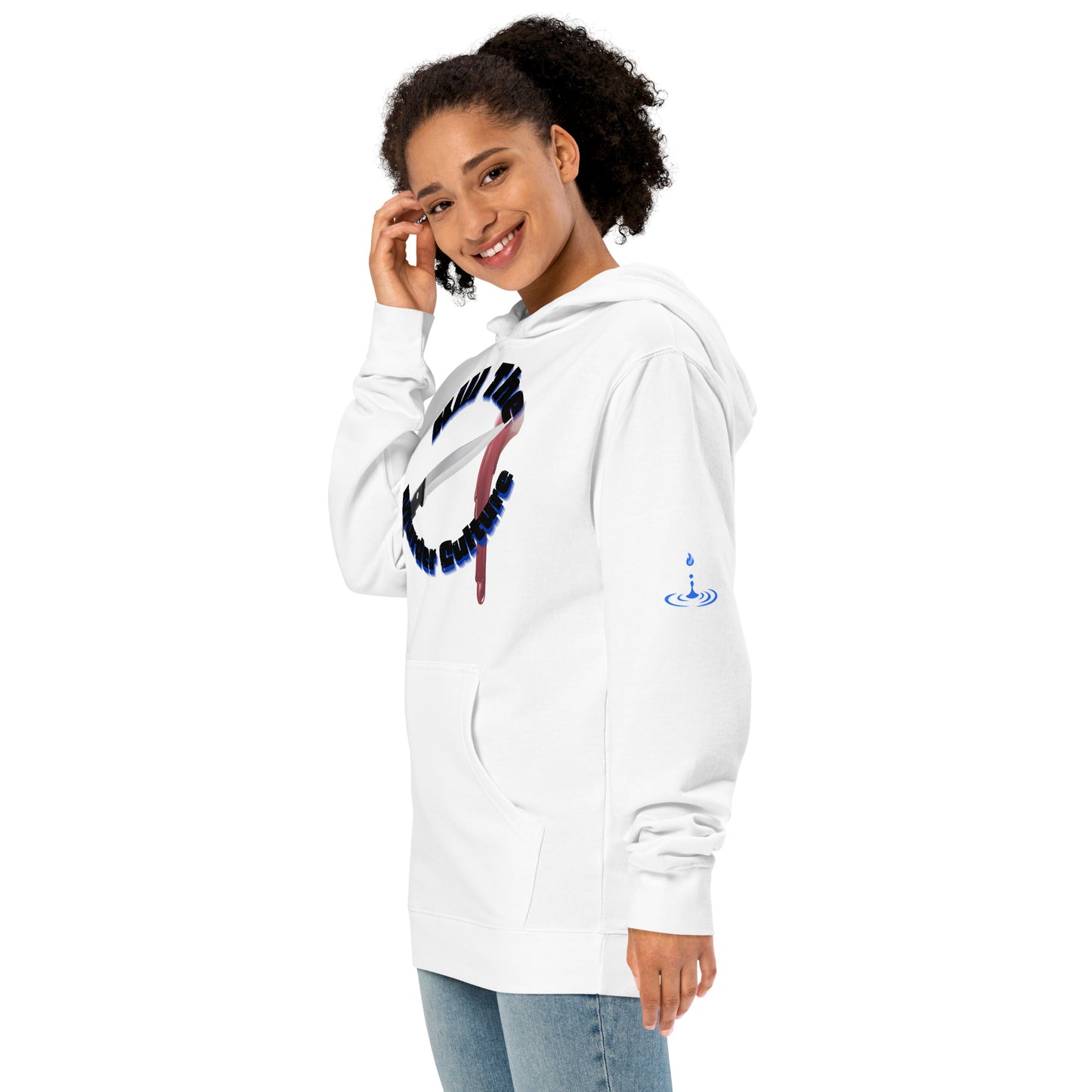 Unisex midweight hoodie KMC blk/blue