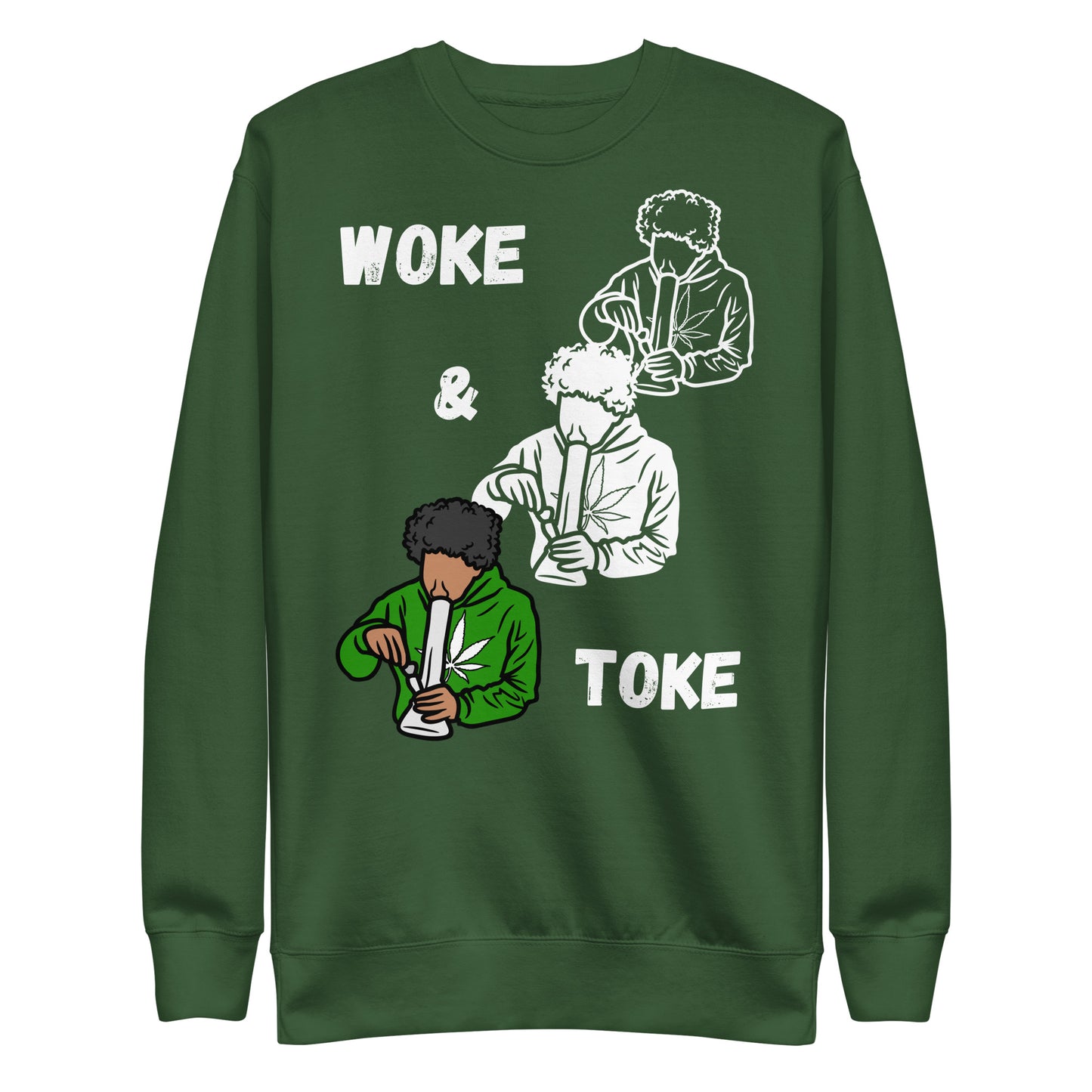 Unisex Premium Sweatshirt Woke and Toke 1