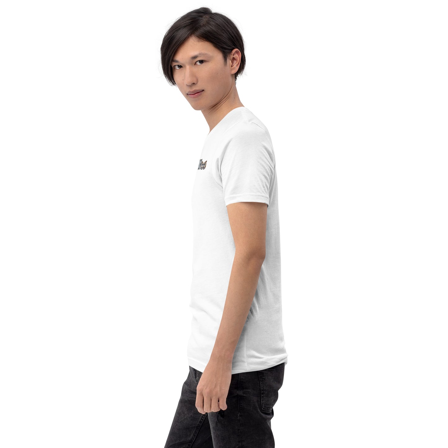 Unisex t-shirt Gold Trim WHoo corner pocket