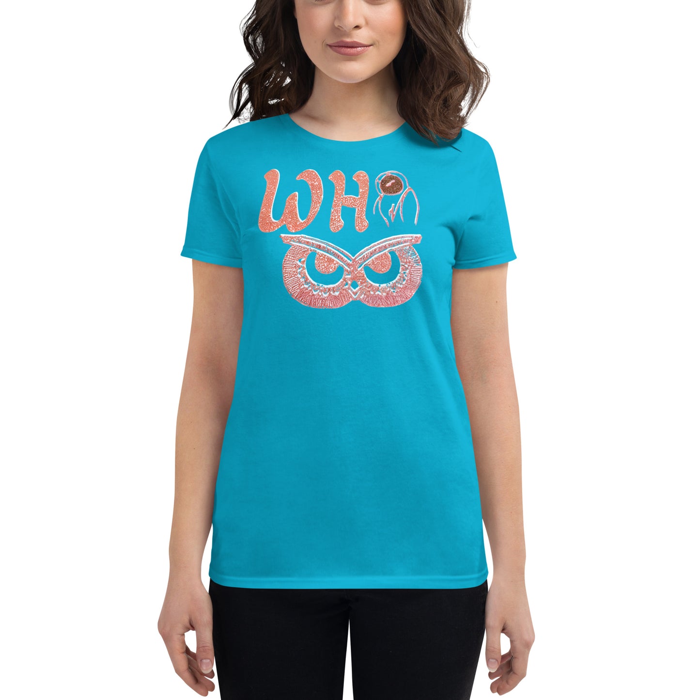 Women's short sleeve t-shirt Pink Glitt