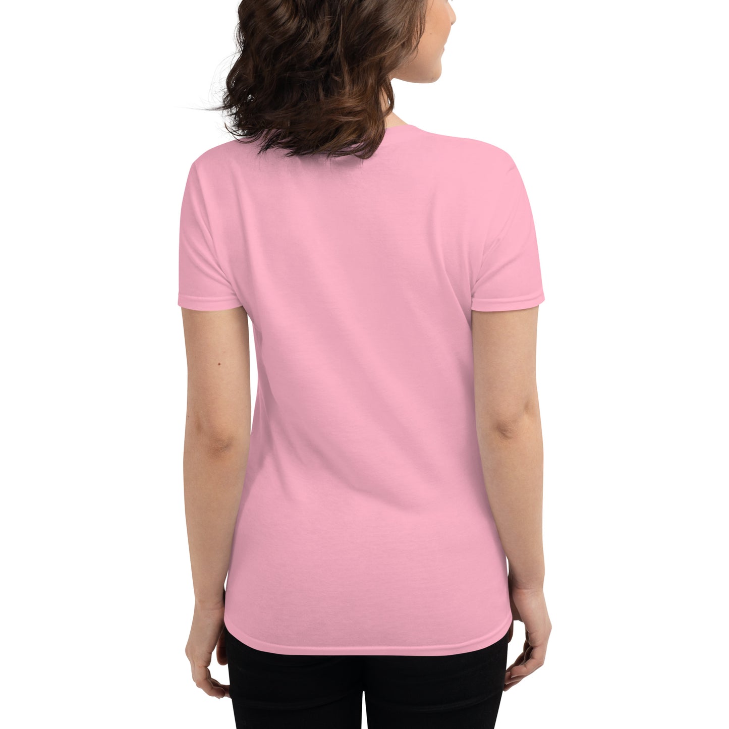 Women's short sleeve t-shirt Pink Glitt