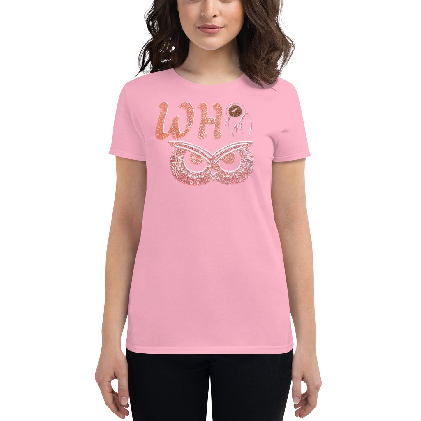 Women's short sleeve t-shirt Pink Glitt